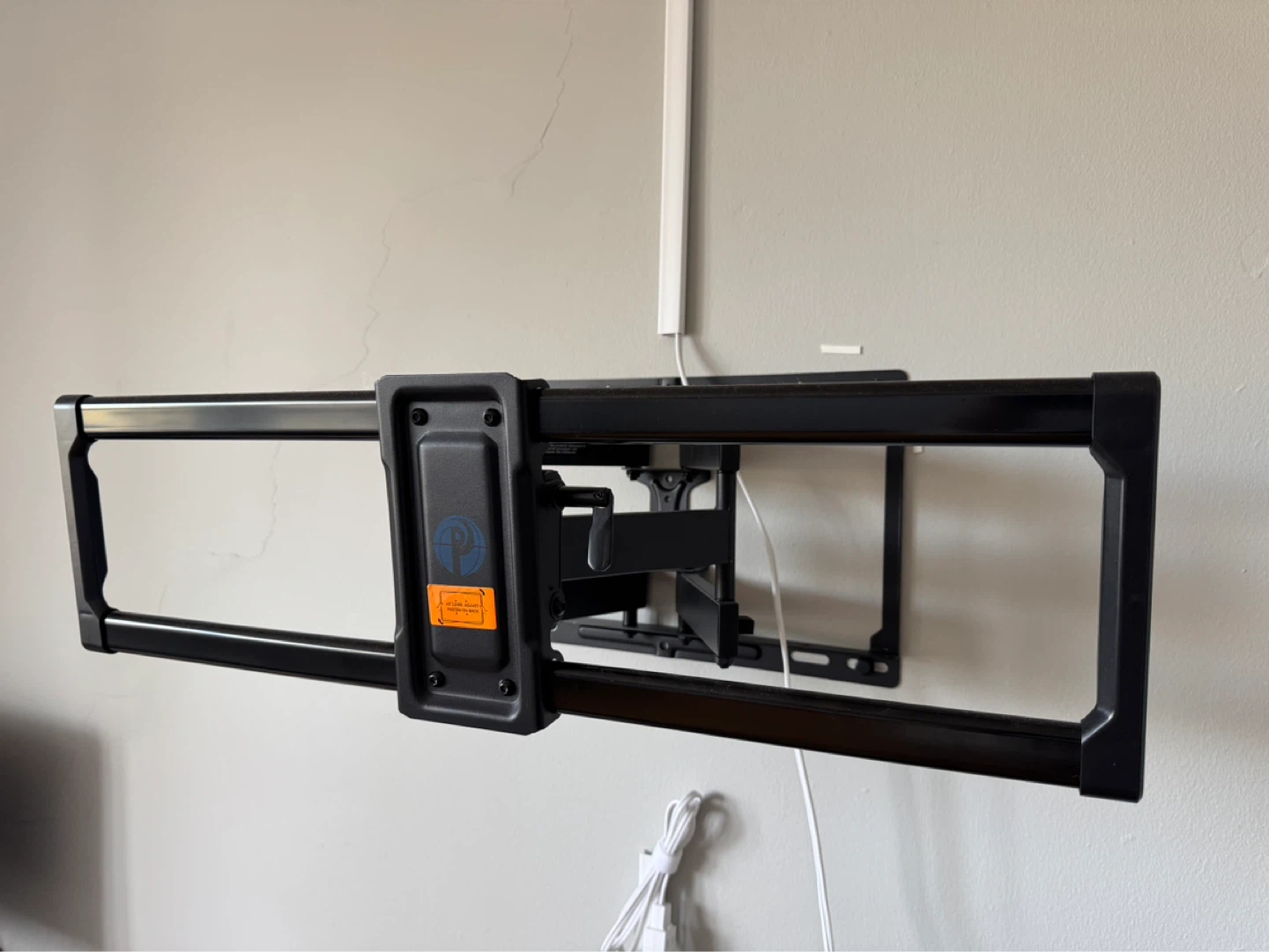 Black Full-Motion TV Wall Mount