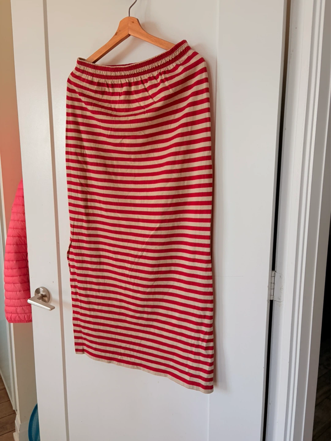 Marimekko Red and Beige Striped Maxi Skirt - photo 3