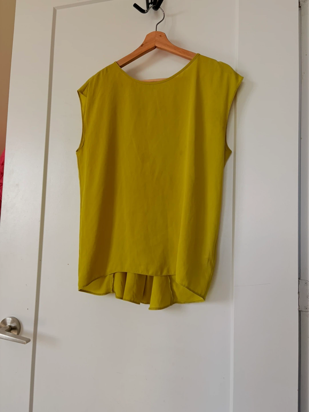Women's Yellow Sleeveless Top - photo 2
