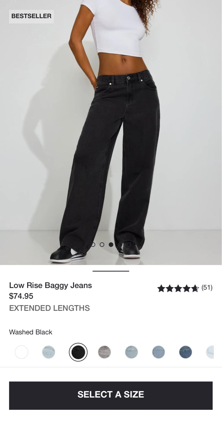 Garage Denim Low-Rise Baggy Jeans - photo 5