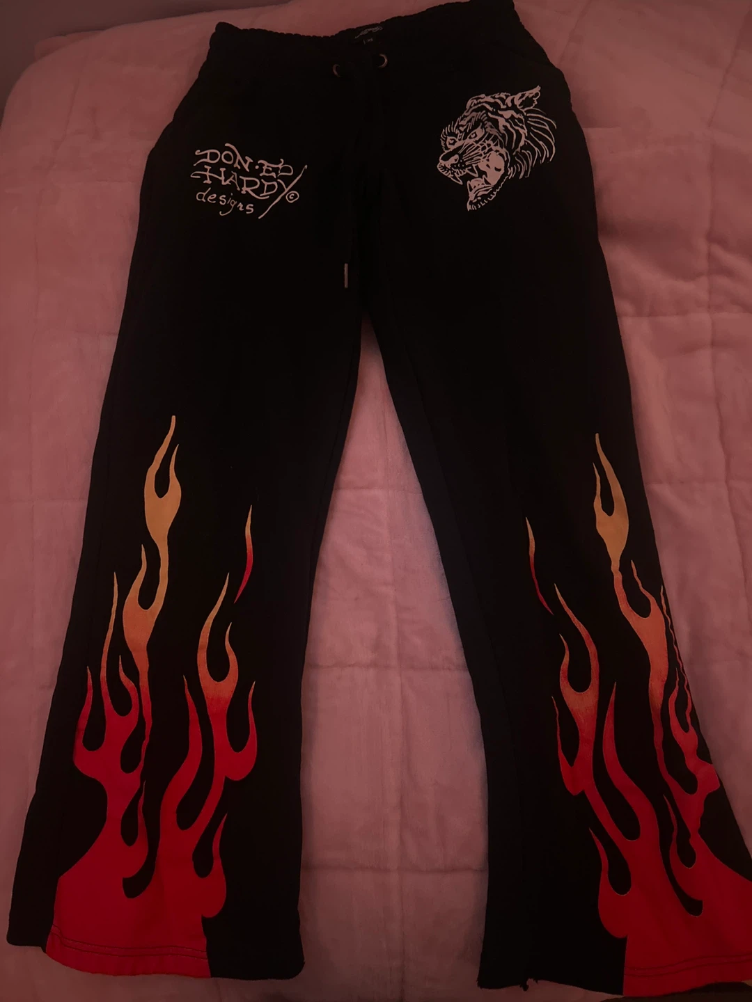Ed Hardy Black Flame Joggers 🌱
