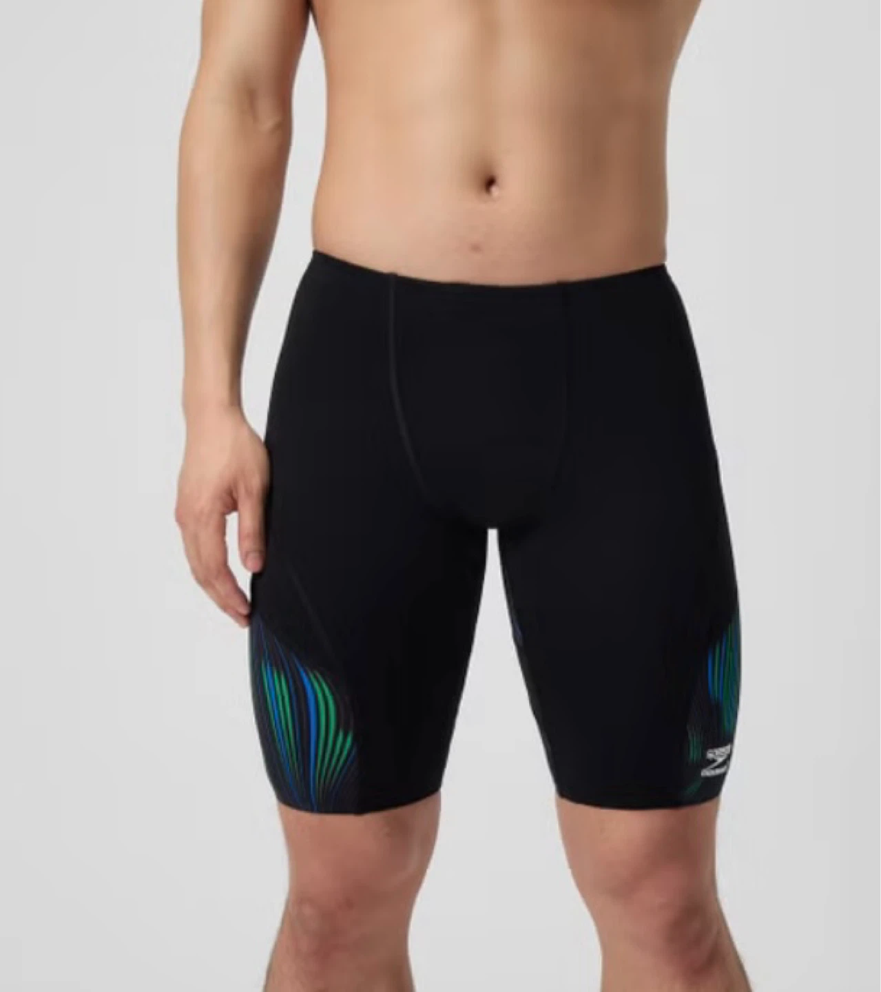 Speedo Men's Space Train Jammer Black/Blue/Green Speedos