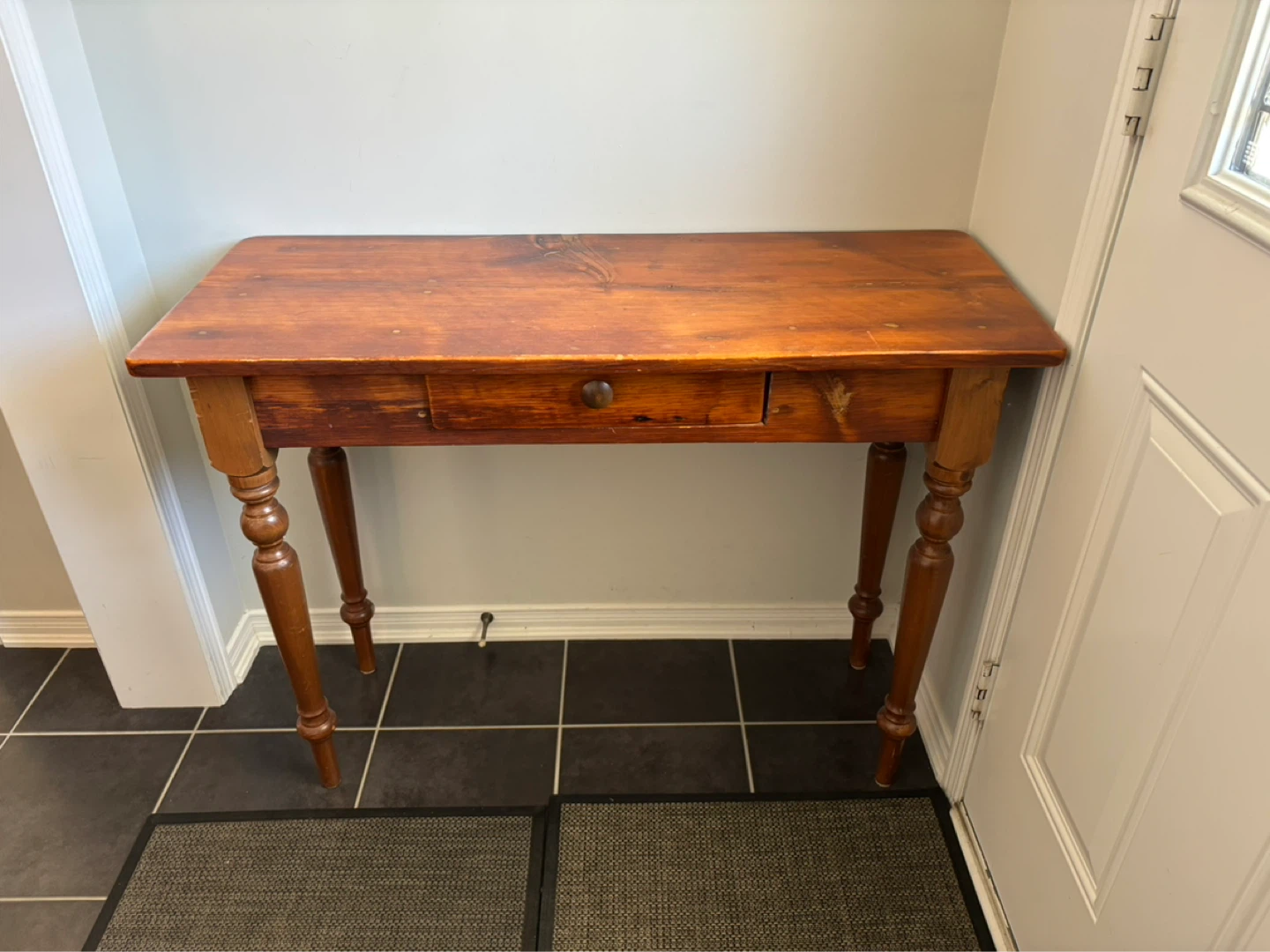 Vintage solid wood hallway/console table - photo 2