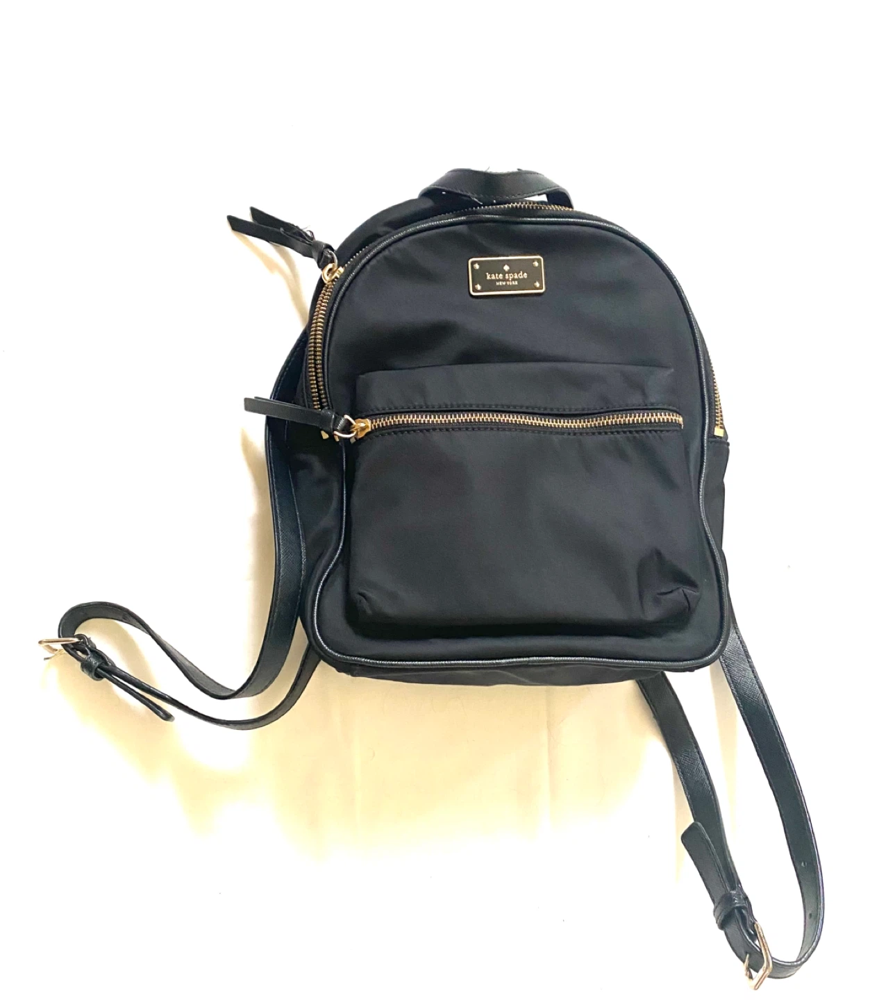 Kate Spade Black Nylon Backpack