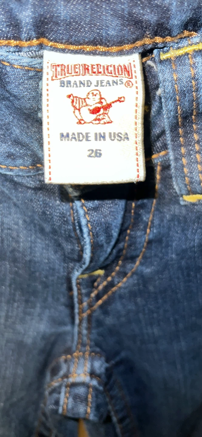True Religion Brand Jeans Womens Flare Blue Denim Size 26 - photo 3