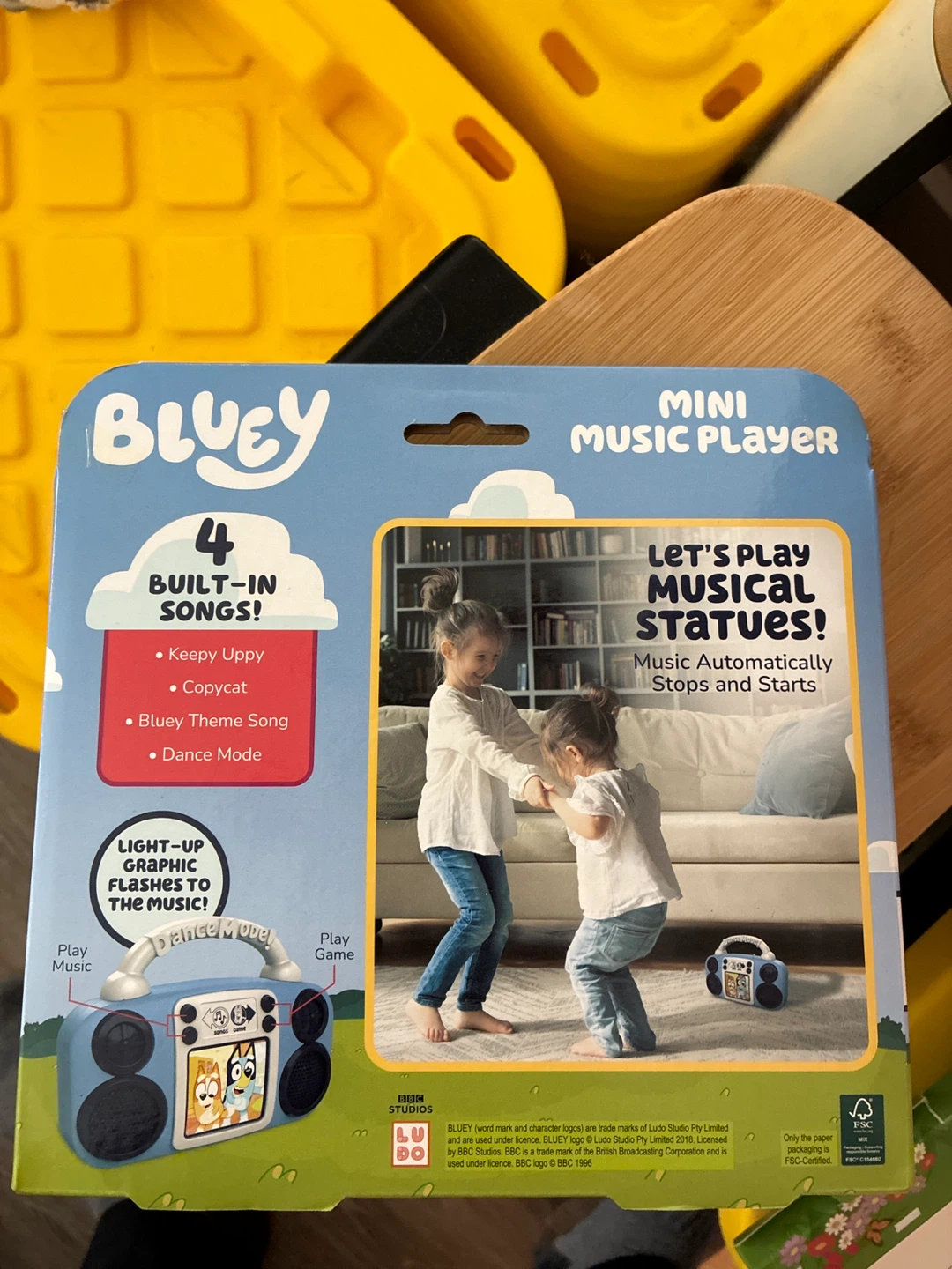 Bluey Mini Music Player with 4 Built-in Songs - photo 2