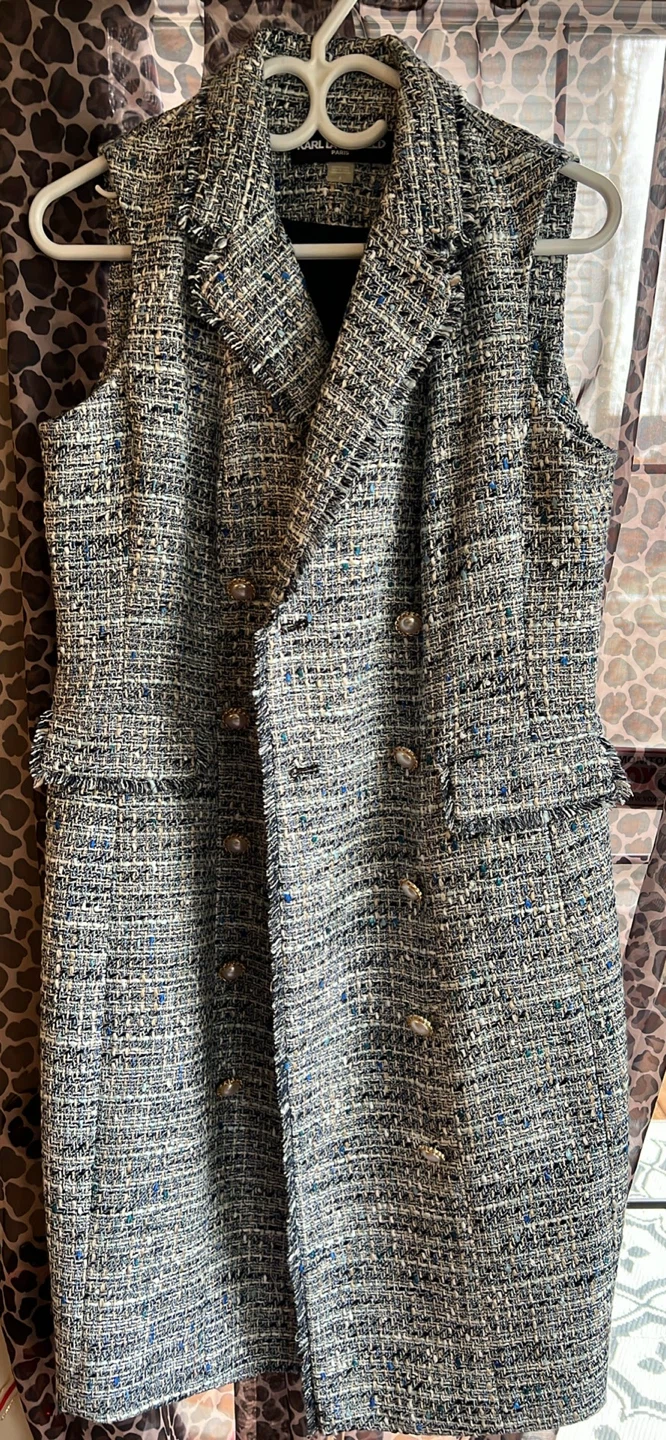 Karl Lagerfeld Paris Sleeveless Blazer Size 6 - photo 2