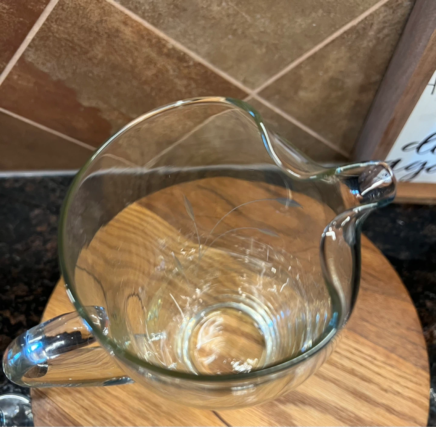 Vintage Etched Glass Set - photo 5