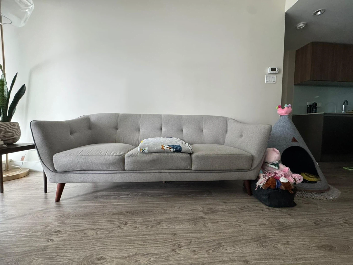 Grey 3-Seater Sofa