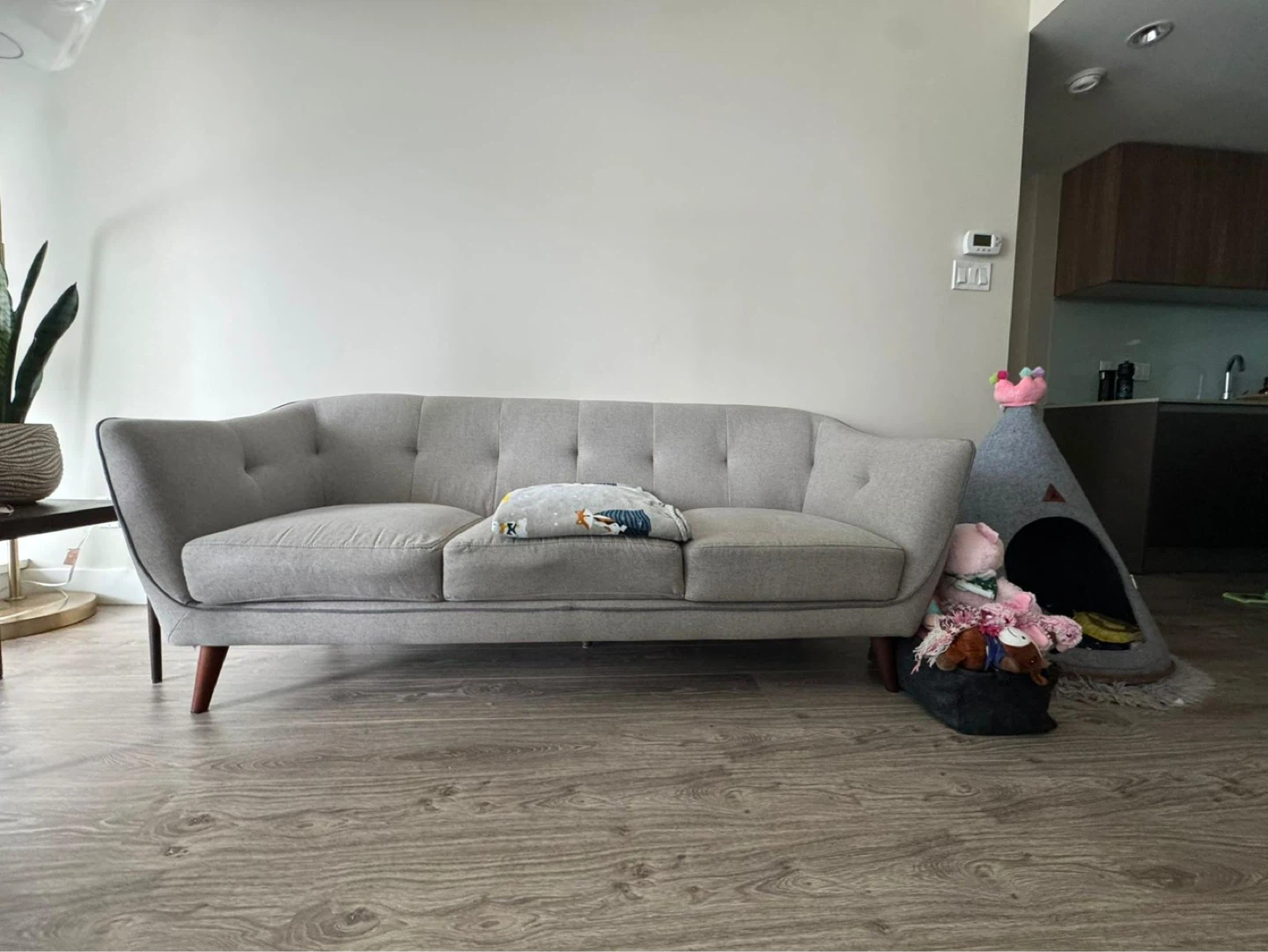 Grey 3-Seater Sofa - photo 5
