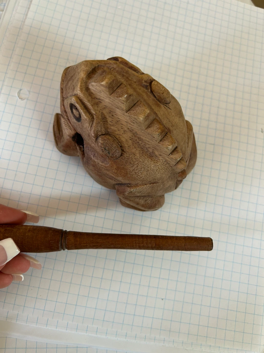Wooden Frog Guiro Instrument - photo 4