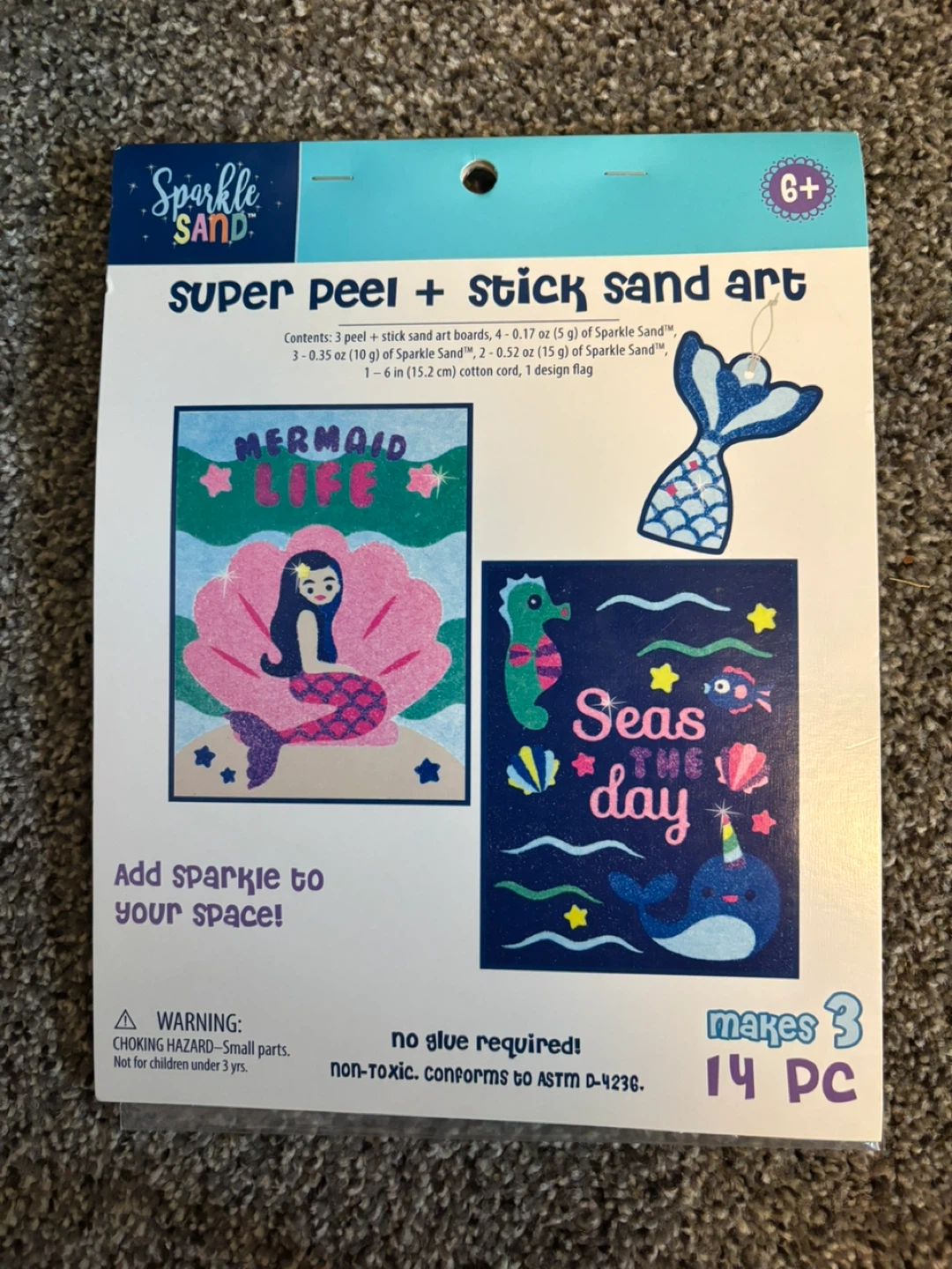 Sparkle Sand Super Peel + Stick Sand Art Kit