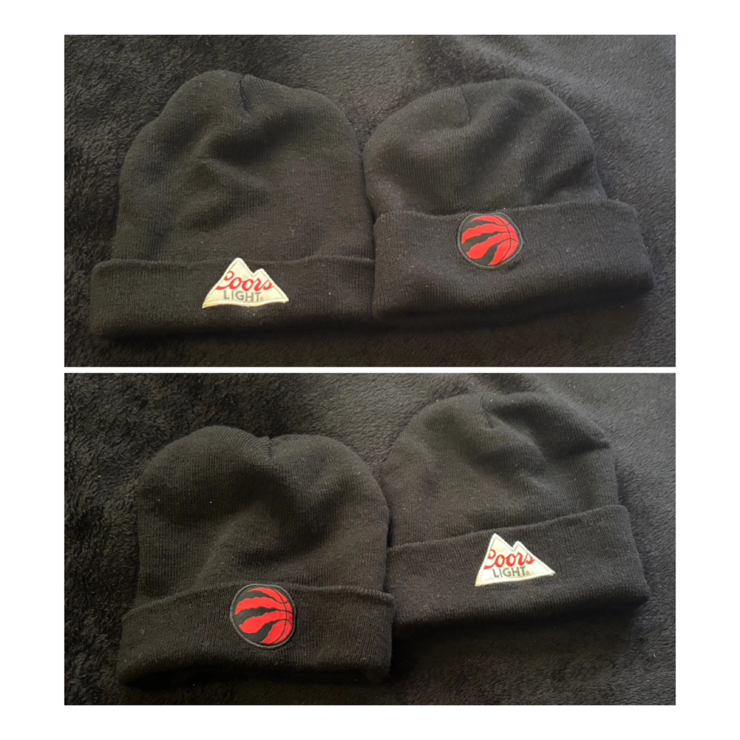 (Bundle Of 2) Beanies - Coors Light & Toronto Raptors