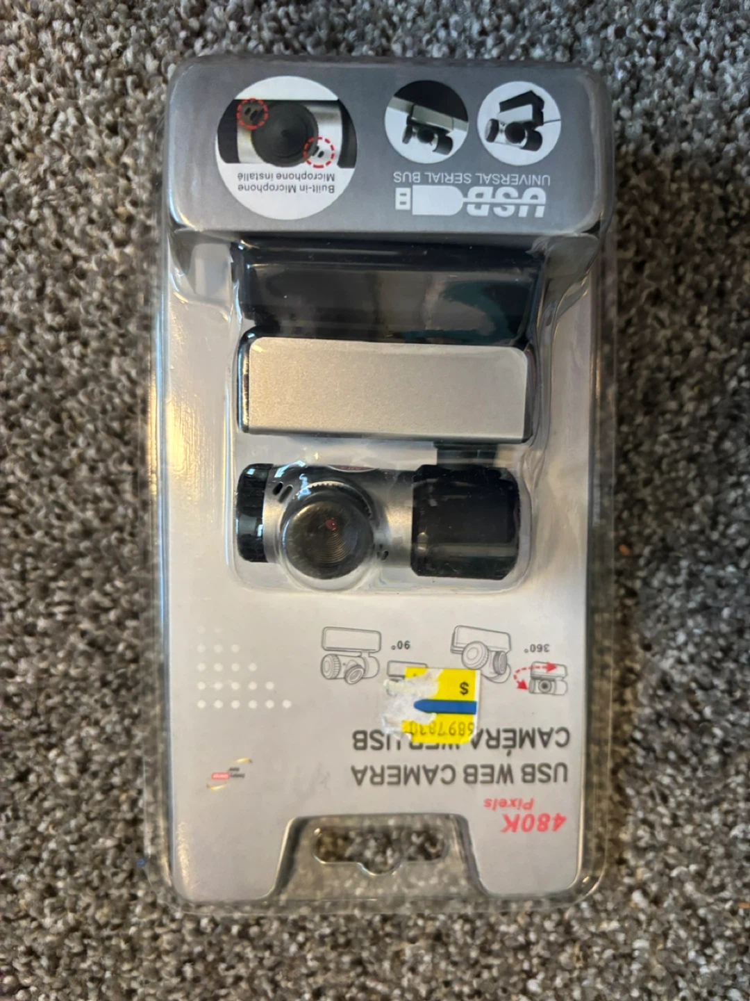 🍃 480K Pixels USB Web Camera