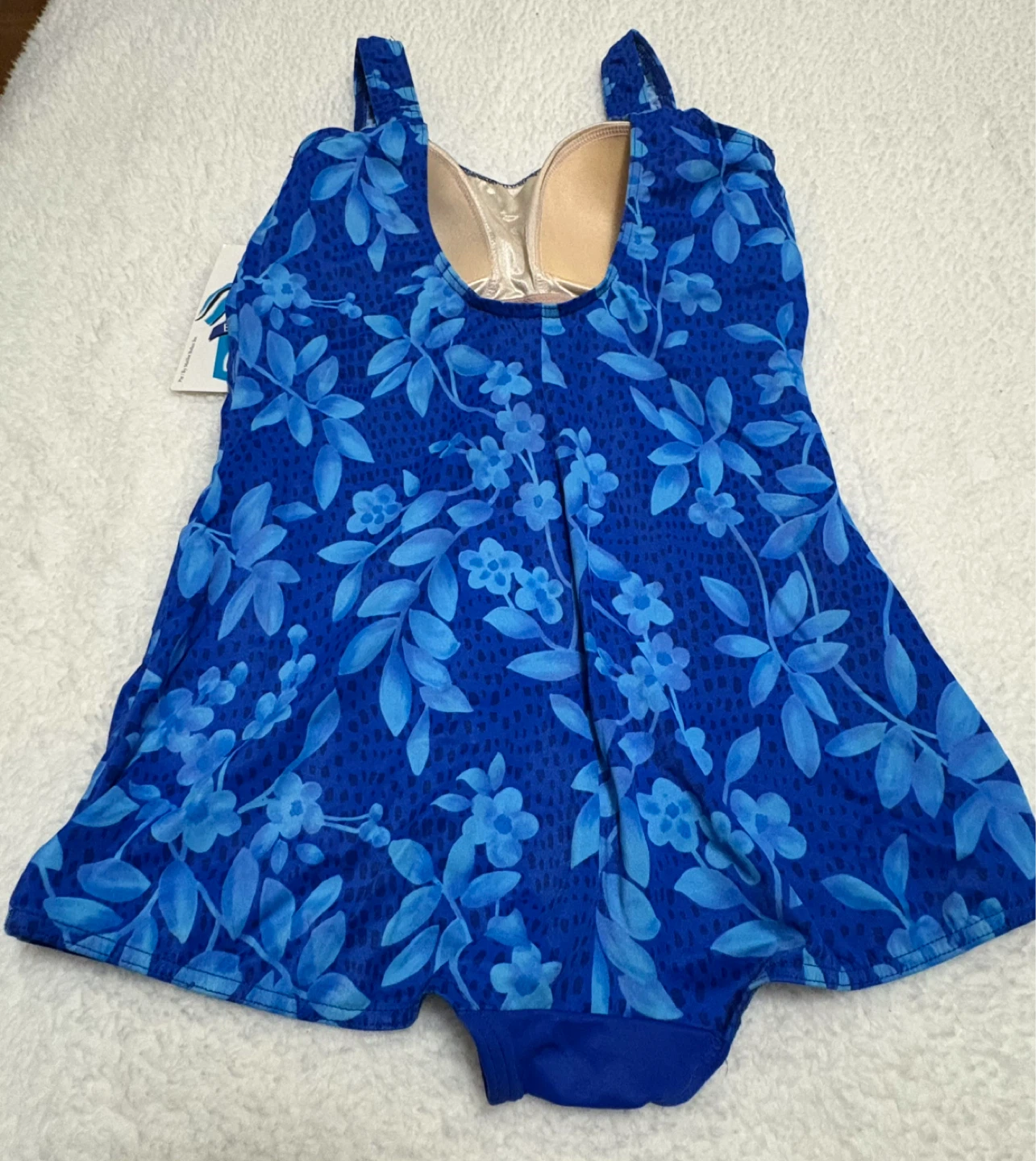 Blue Floral Swim Dress Tankini NWT - photo 2