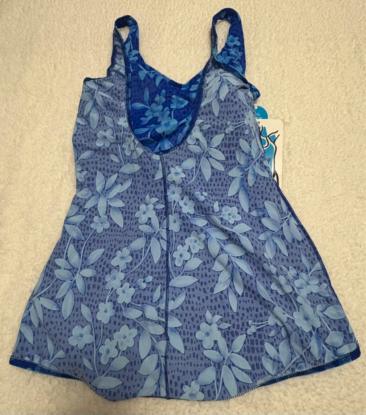 Blue Floral Swim Dress Tankini NWT - photo 4
