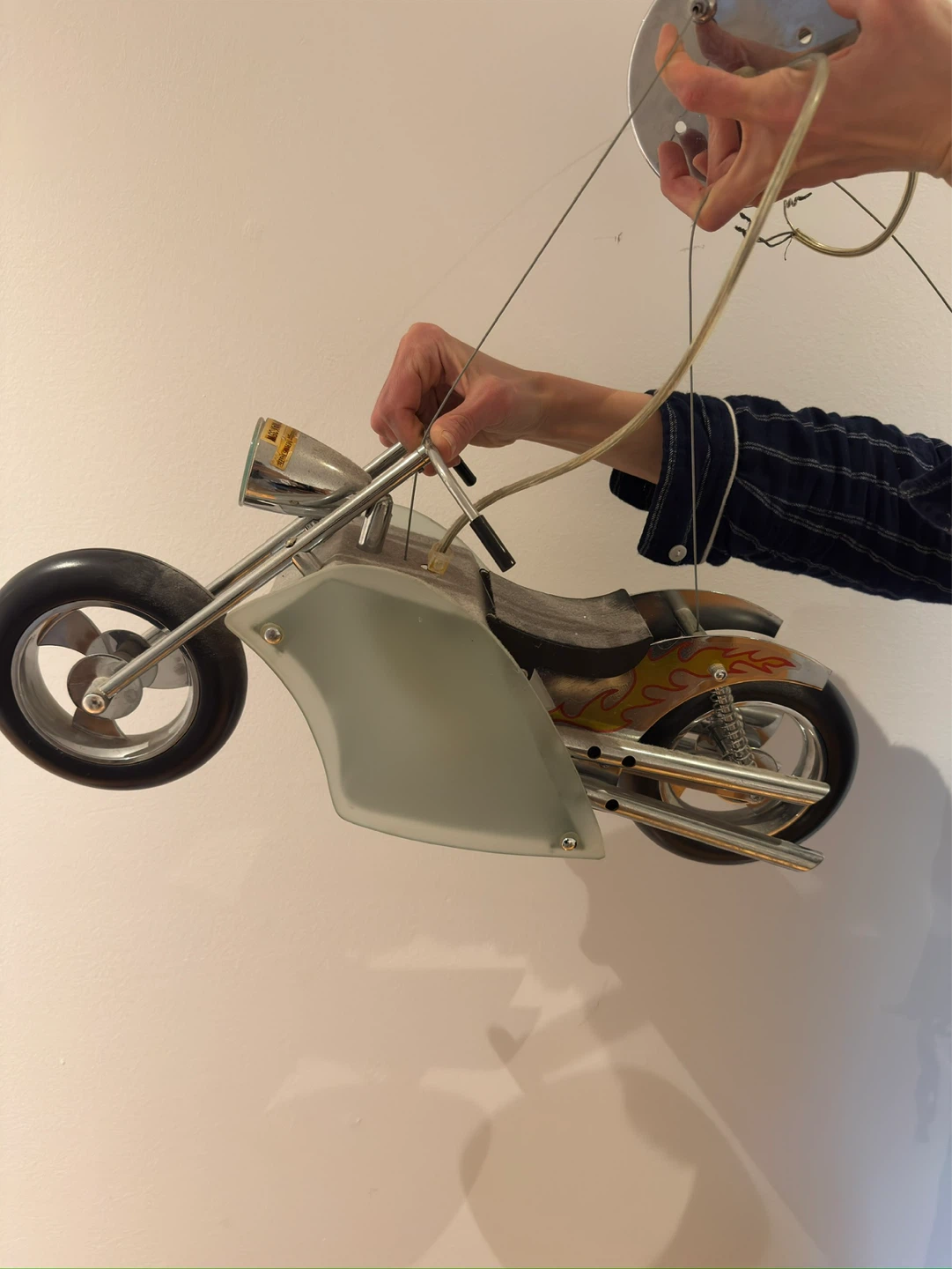 Motorcycle Pendant Light Fixture