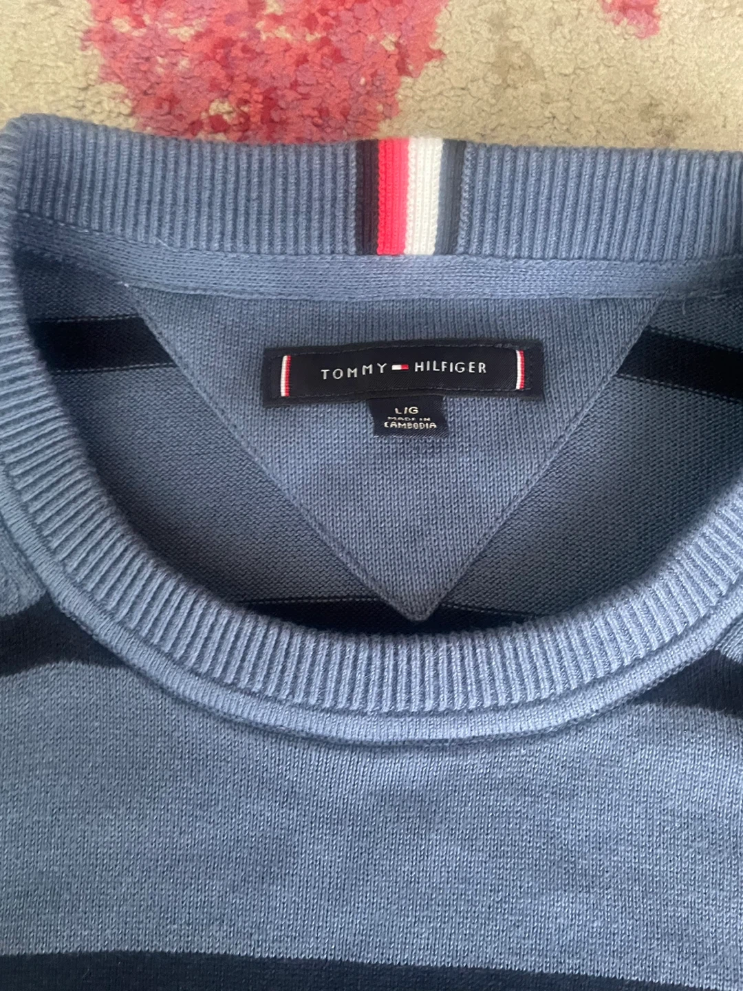 Tommy Hilfiger Striped Crewneck Sweater - Large - photo 3