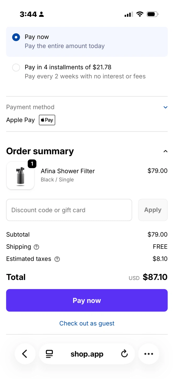 Shower head filter - photo 2