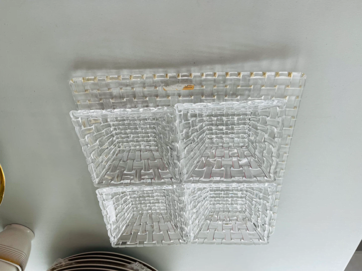 Clear Glass Divided Server Tray - photo 3