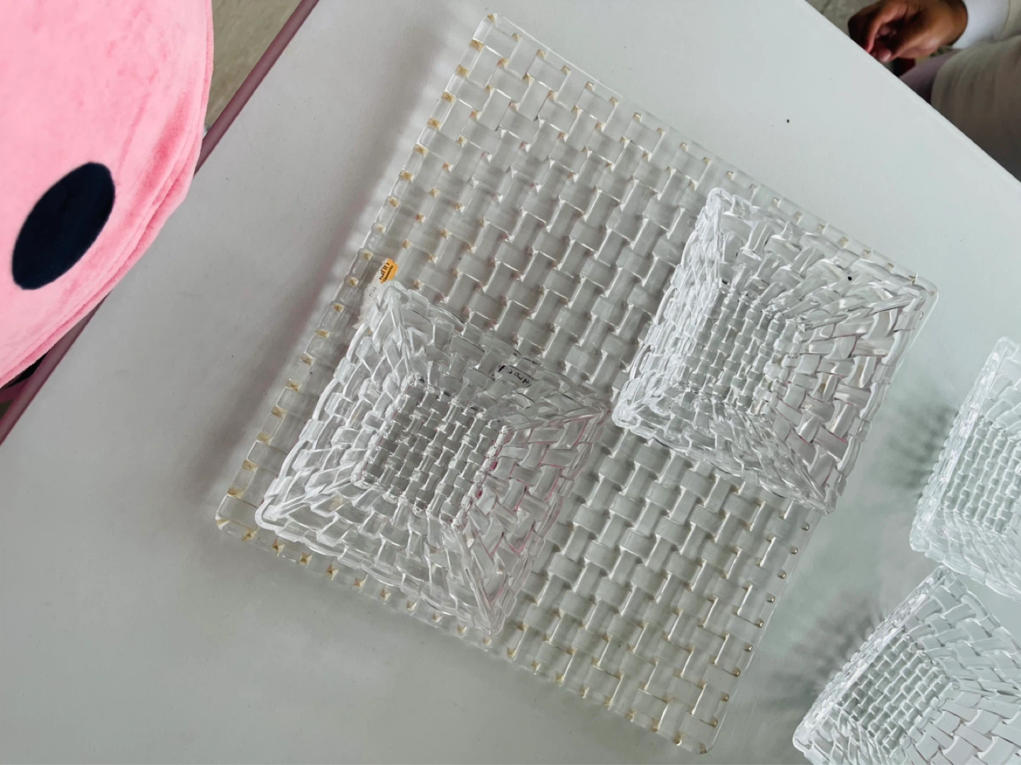 Clear Glass Divided Server Tray - photo 4