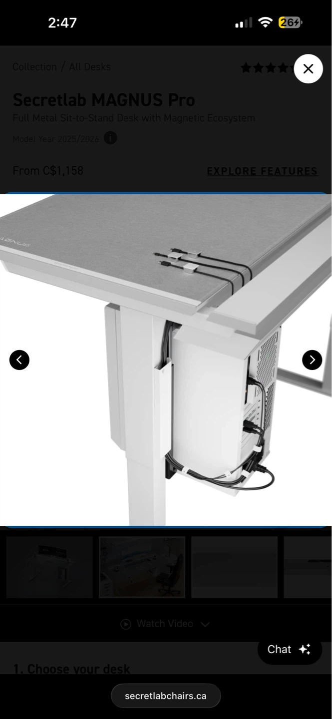 Secretlab MAGNUS Pro Sit-to-Stand Desk - photo 4