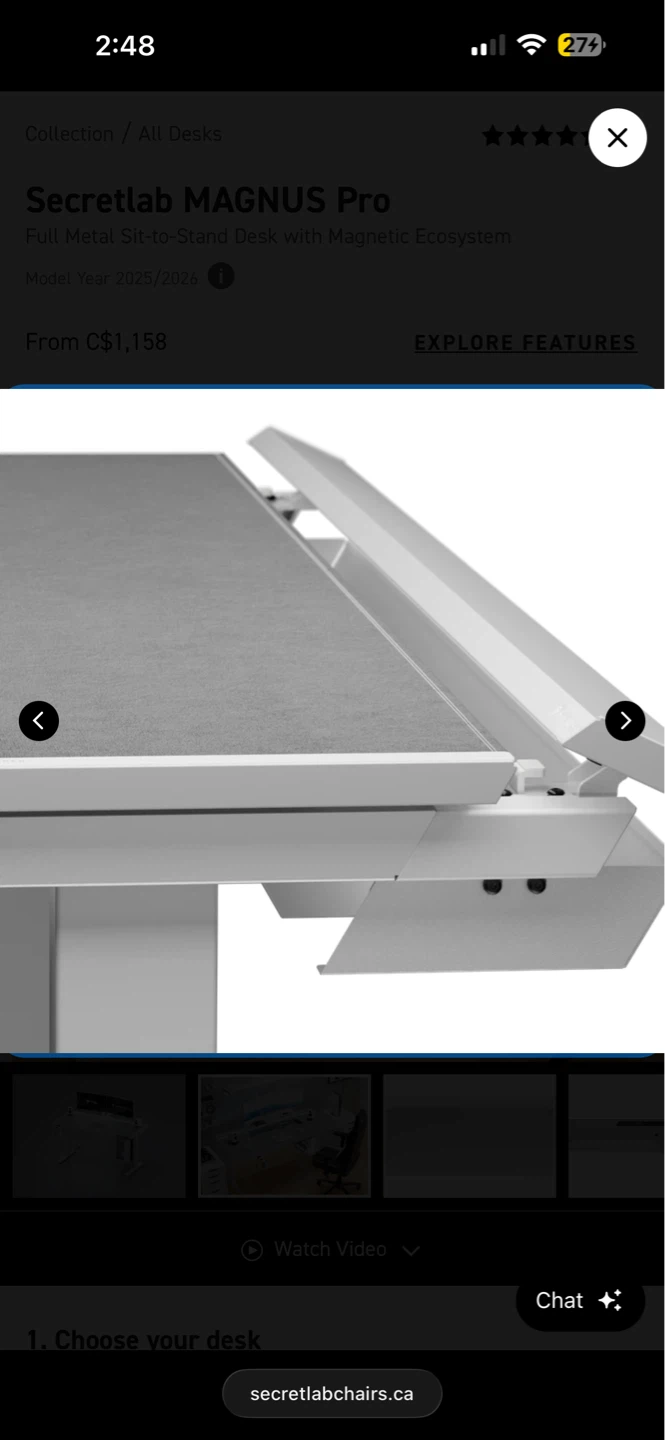 Secretlab MAGNUS Pro Sit-to-Stand Desk - photo 5