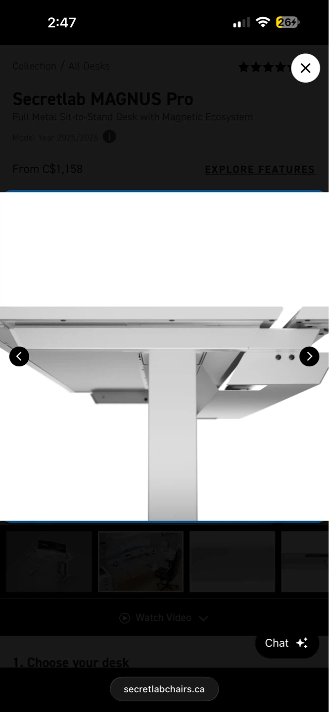 Secretlab MAGNUS Pro Sit-to-Stand Desk - photo 3