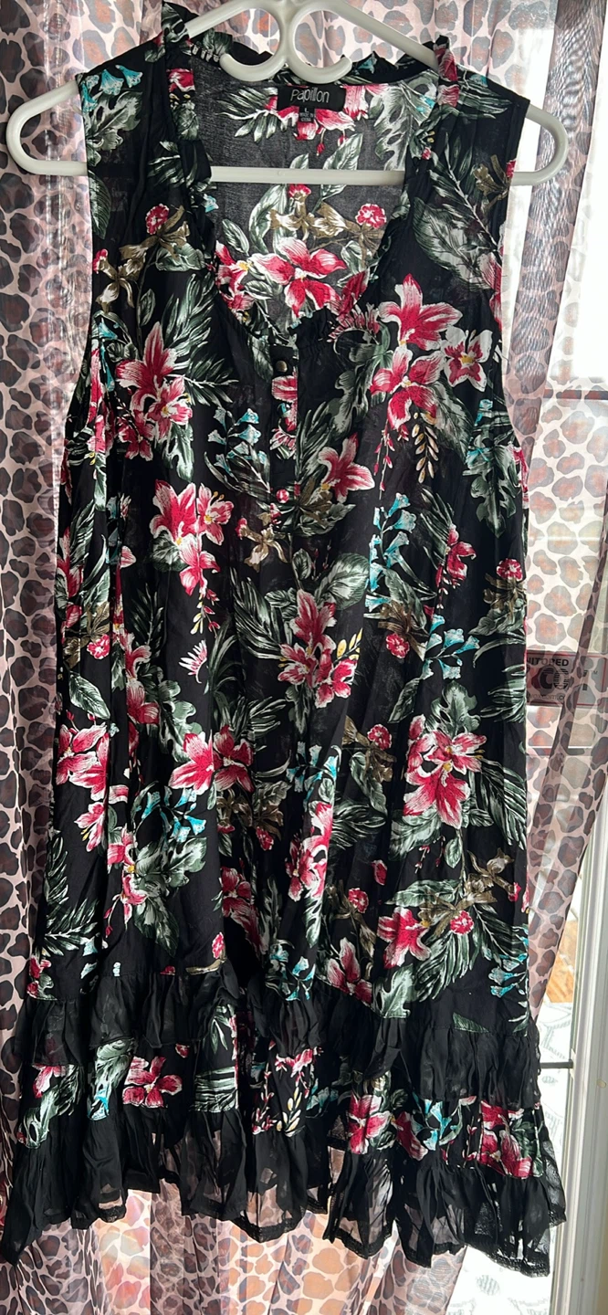 Papillon Floral Sleeveless Dress Size L - photo 2