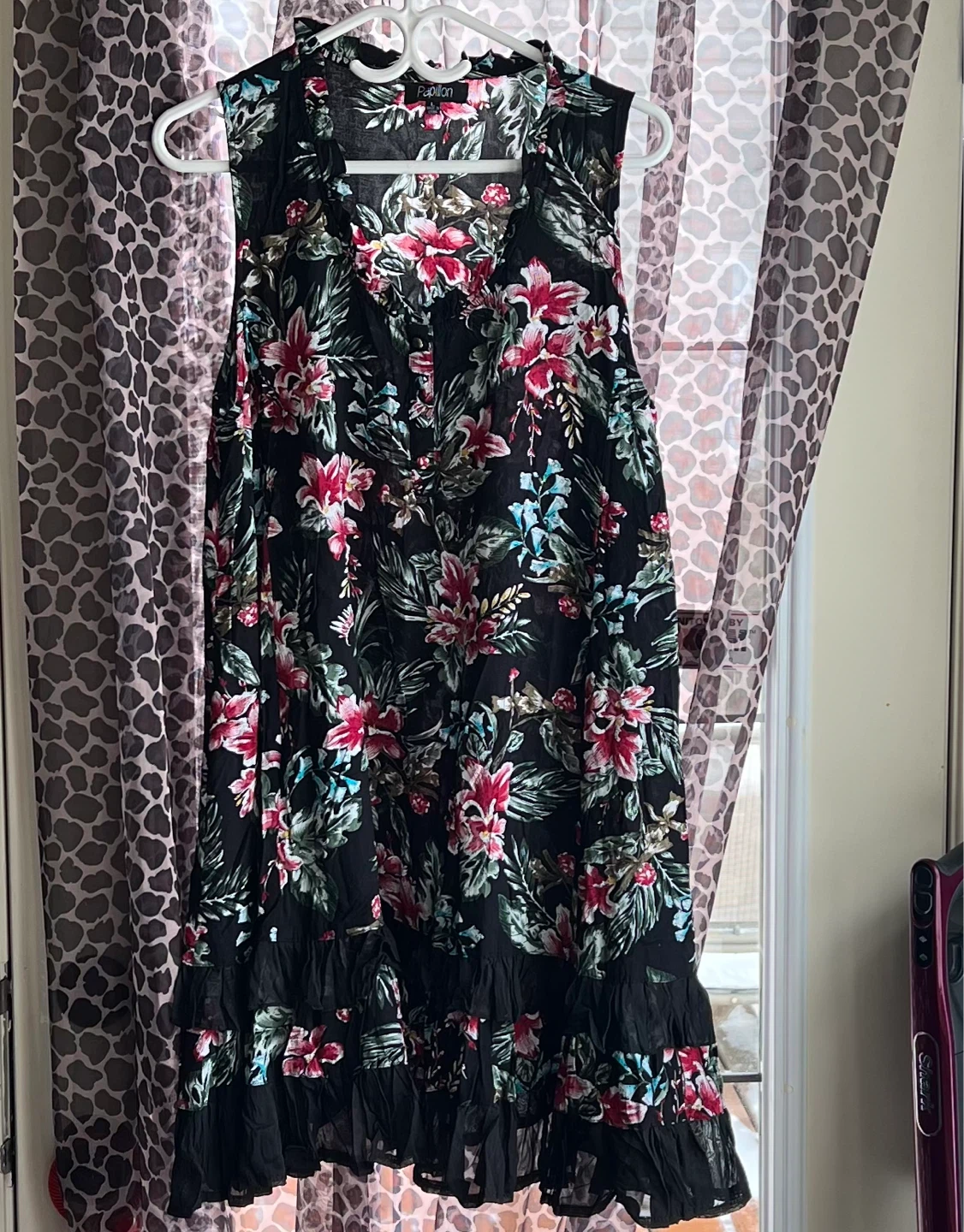 Papillon Floral Sleeveless Dress Size L