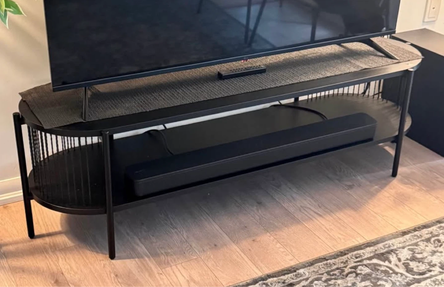 JYSK Black TV Stand / Media Console - photo 2