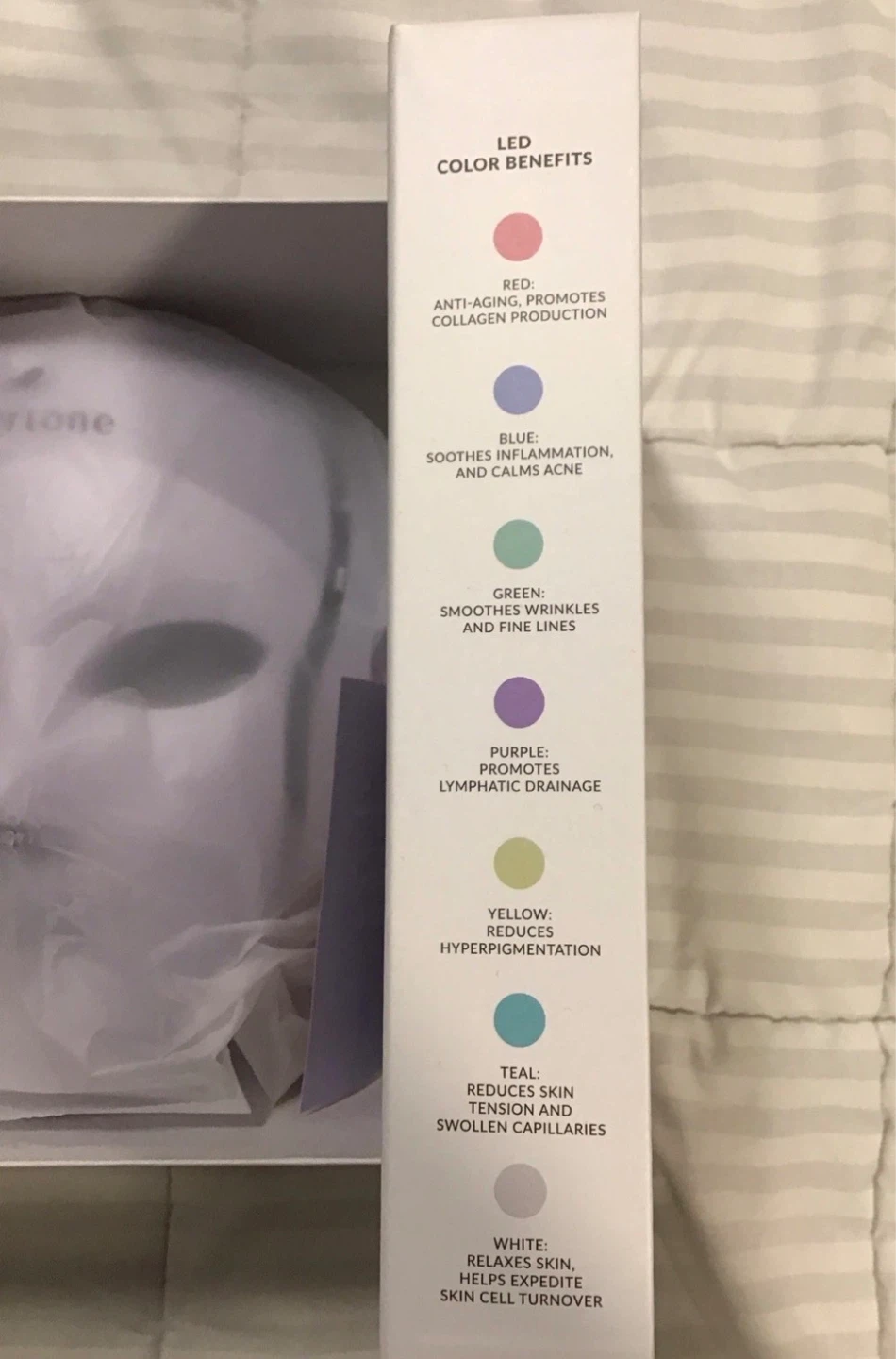 Evertone Omniglow Face and Neck LED + Microcurrent Mask - photo 5