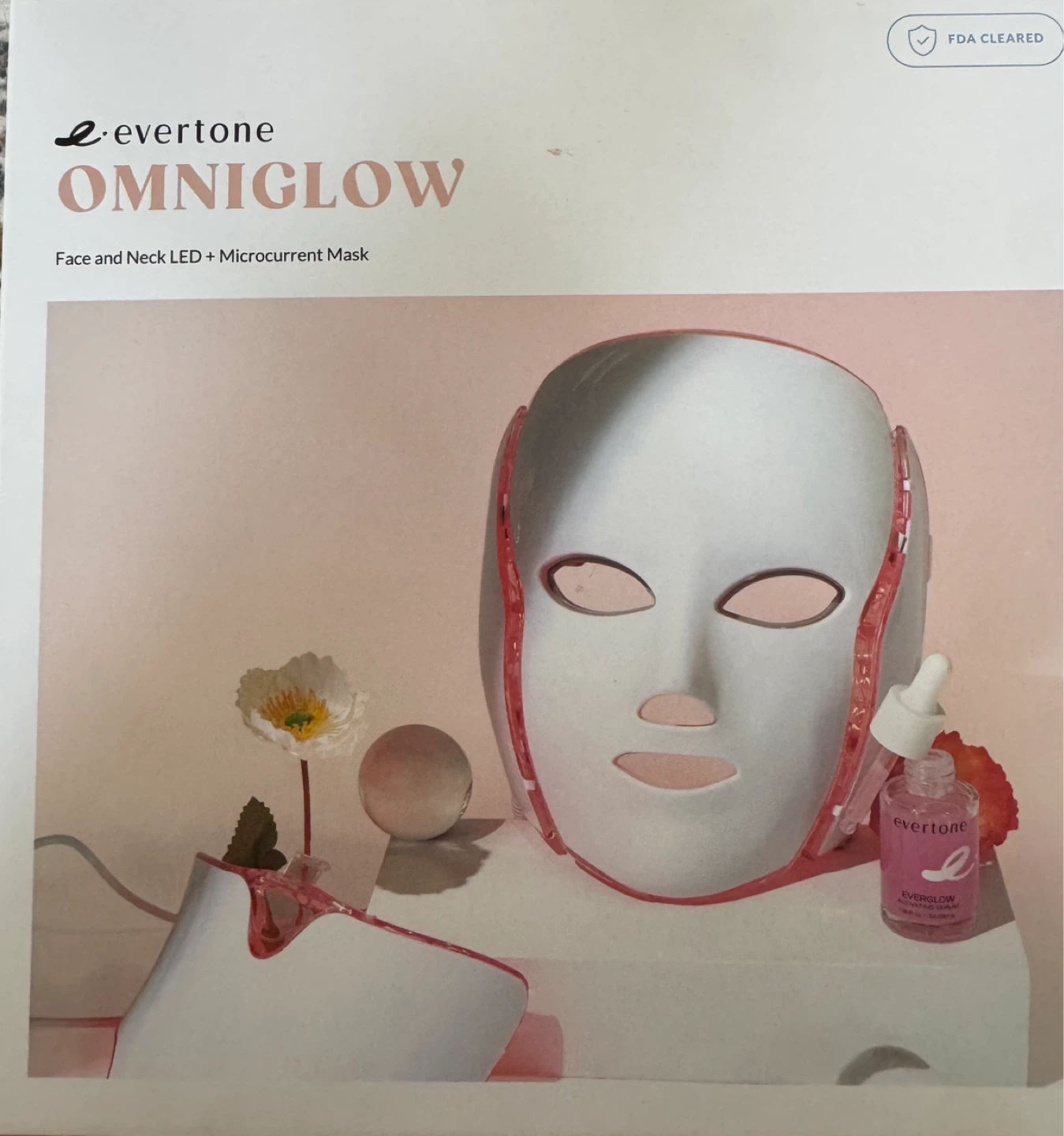 Evertone Omniglow Face and Neck LED + Microcurrent Mask