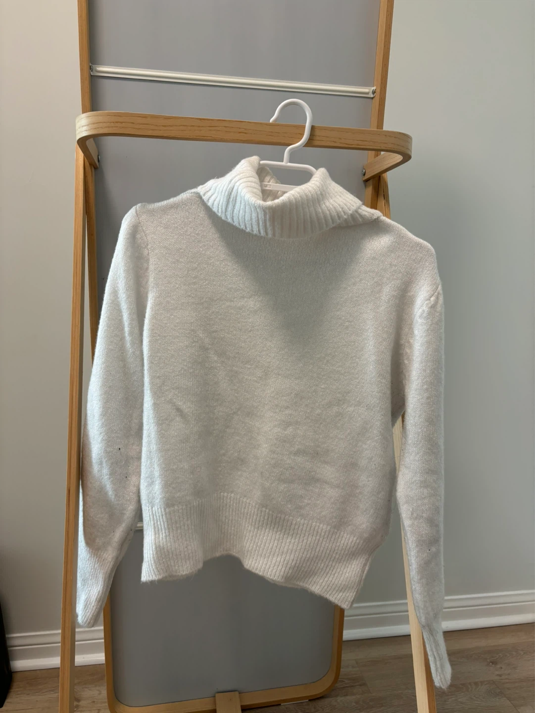 White Turtleneck Sweater