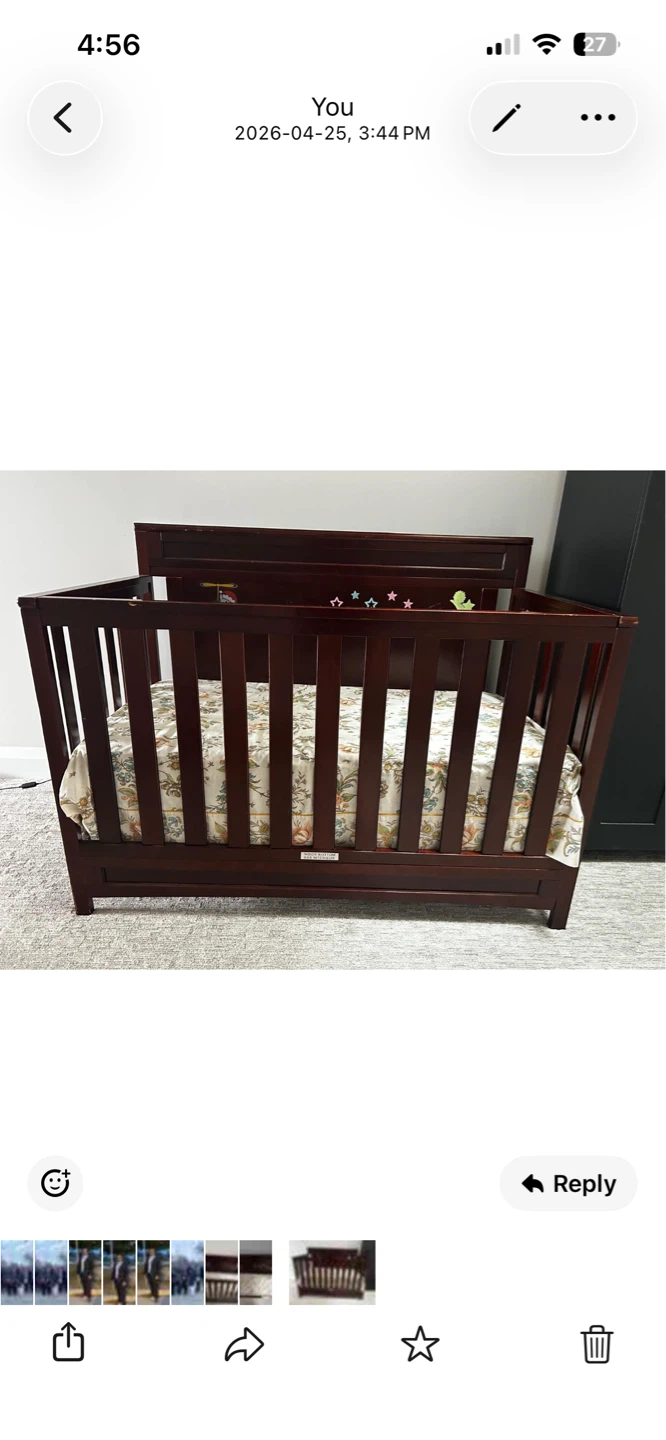 Solid Wood Crib - photo 2
