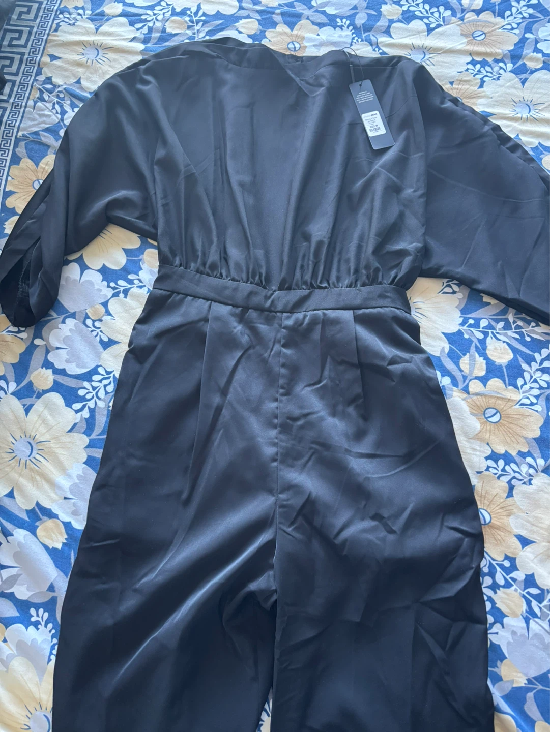 Fashion Nova Taking It Slow Jumpsuit Black Size M