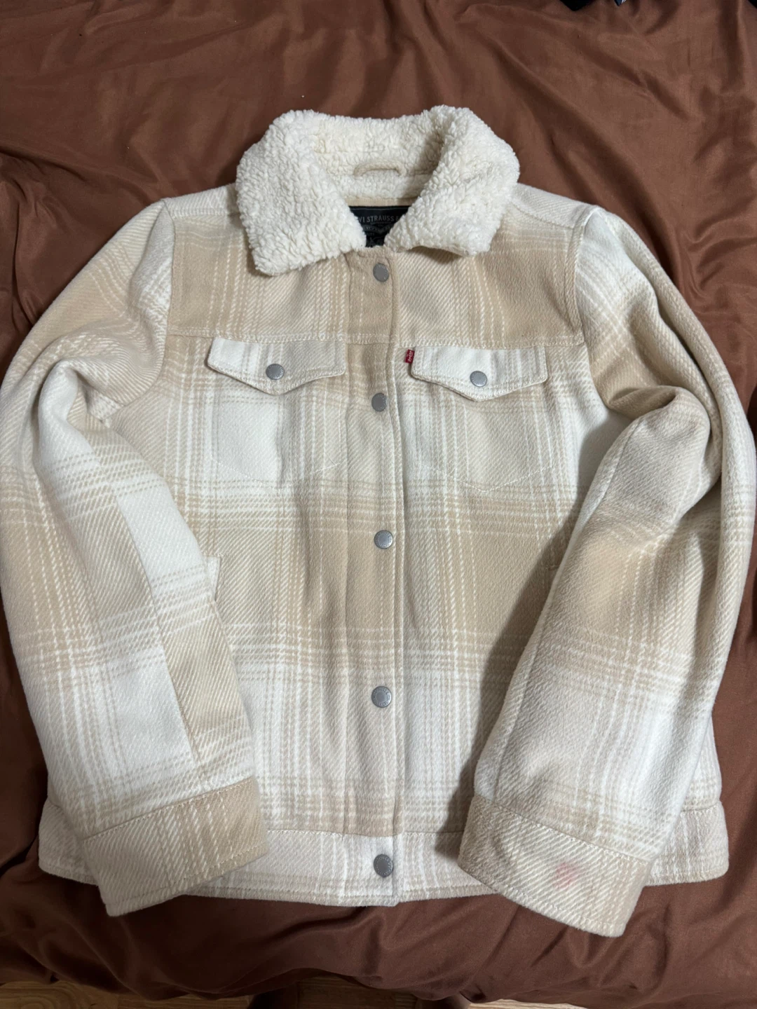 Levi Strauss & Co. Plaid Sherpa Lined Trucker Jacket