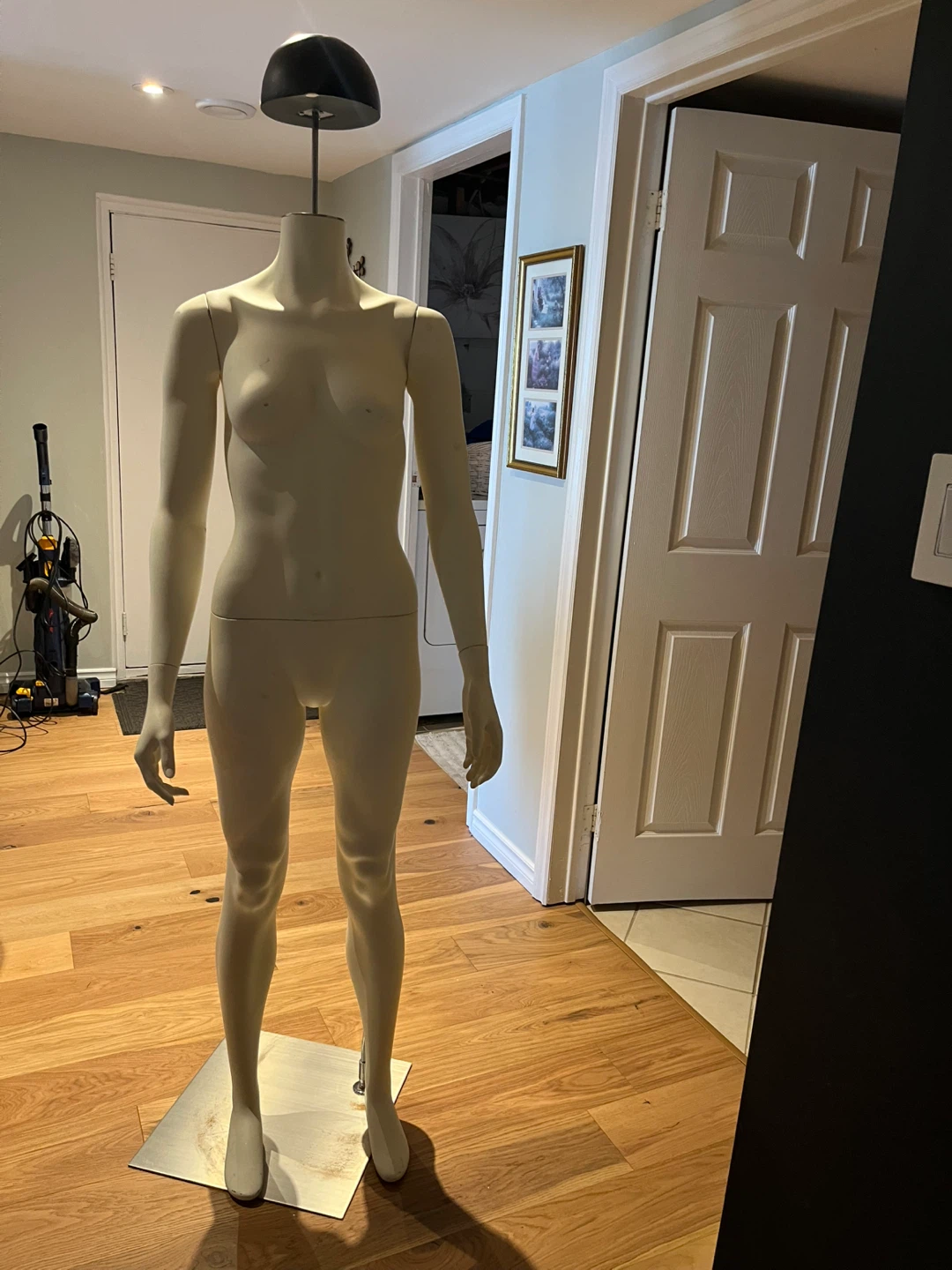White female Mannequin with or without base Metal Base