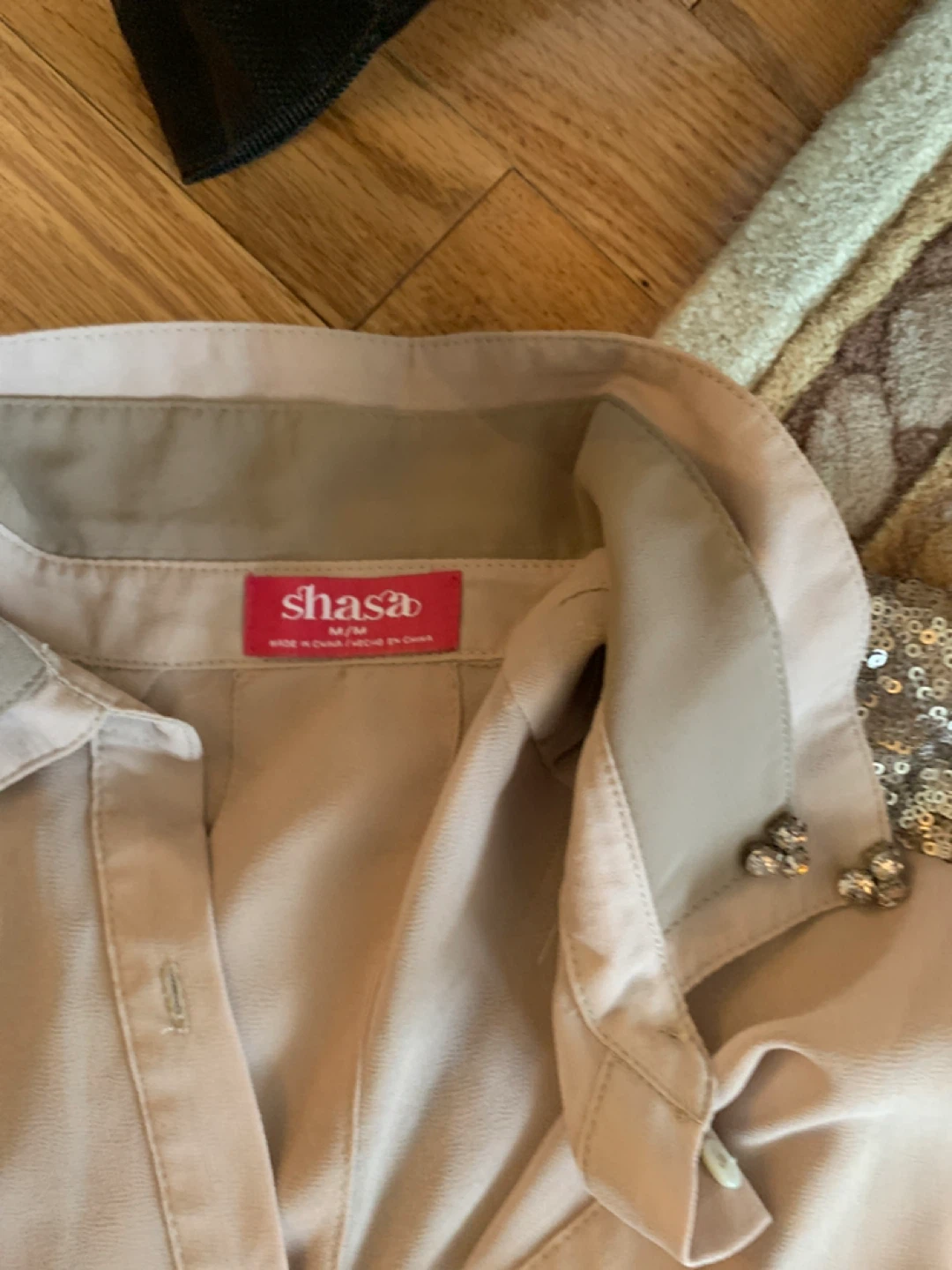 Shasa Sleeveless Blouse M/M Beige - photo 2