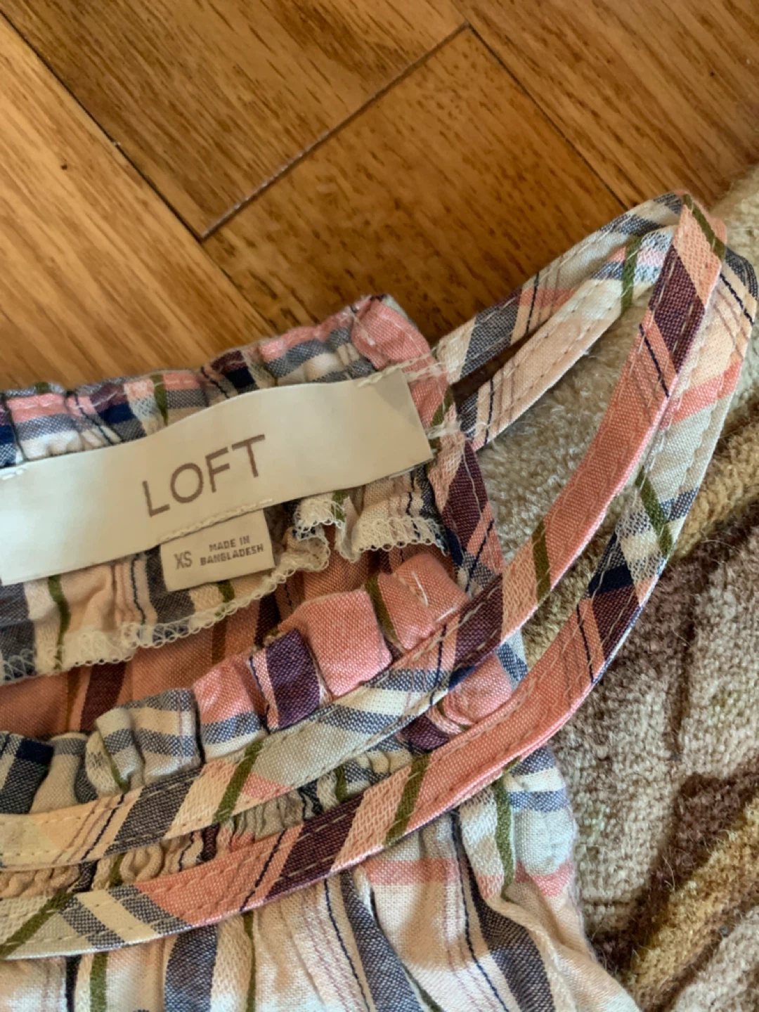 LOFT Plaid Halter Top - XS - photo 2