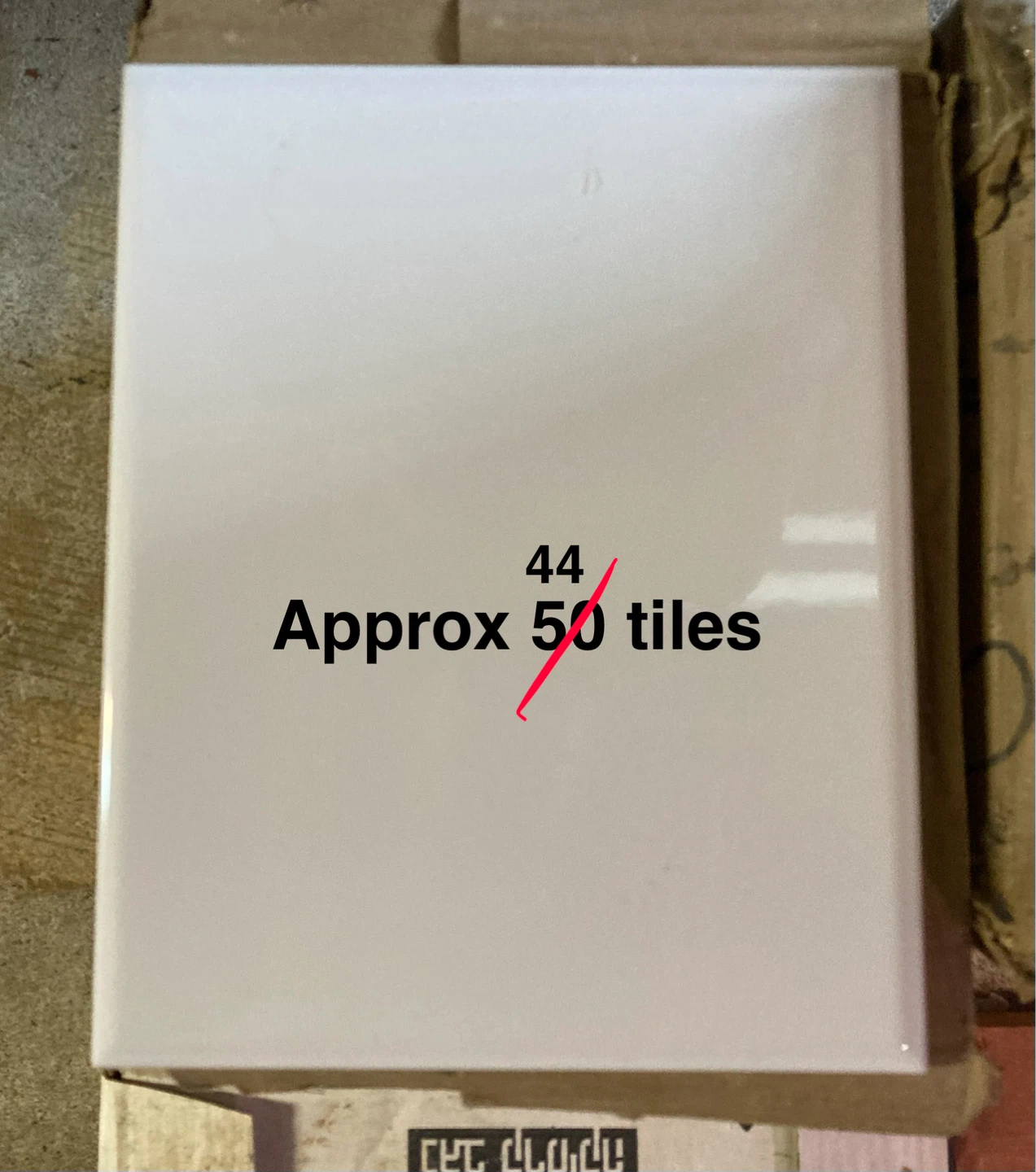 8 x 10 White Tiles (44 tiles, total)
