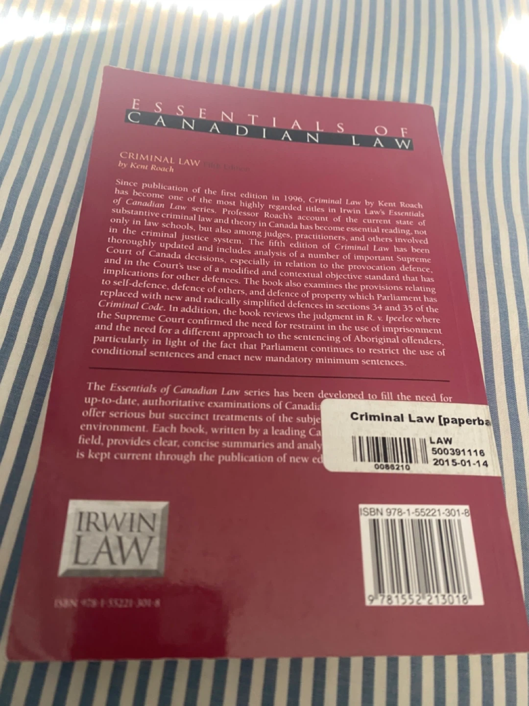 Criminal Law by Kent Roach 5th Ed - photo 3