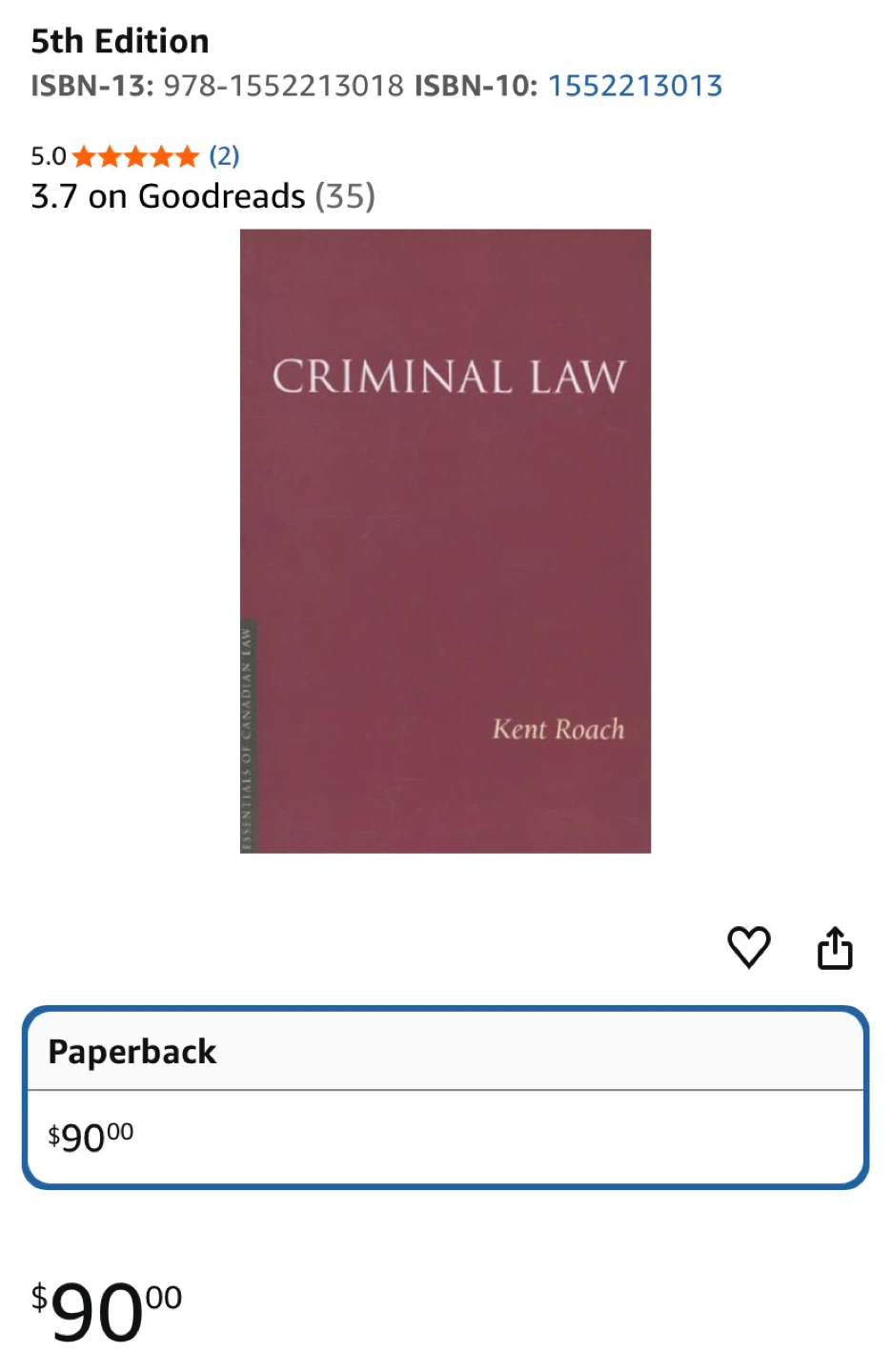 Criminal Law by Kent Roach 5th Ed - photo 4