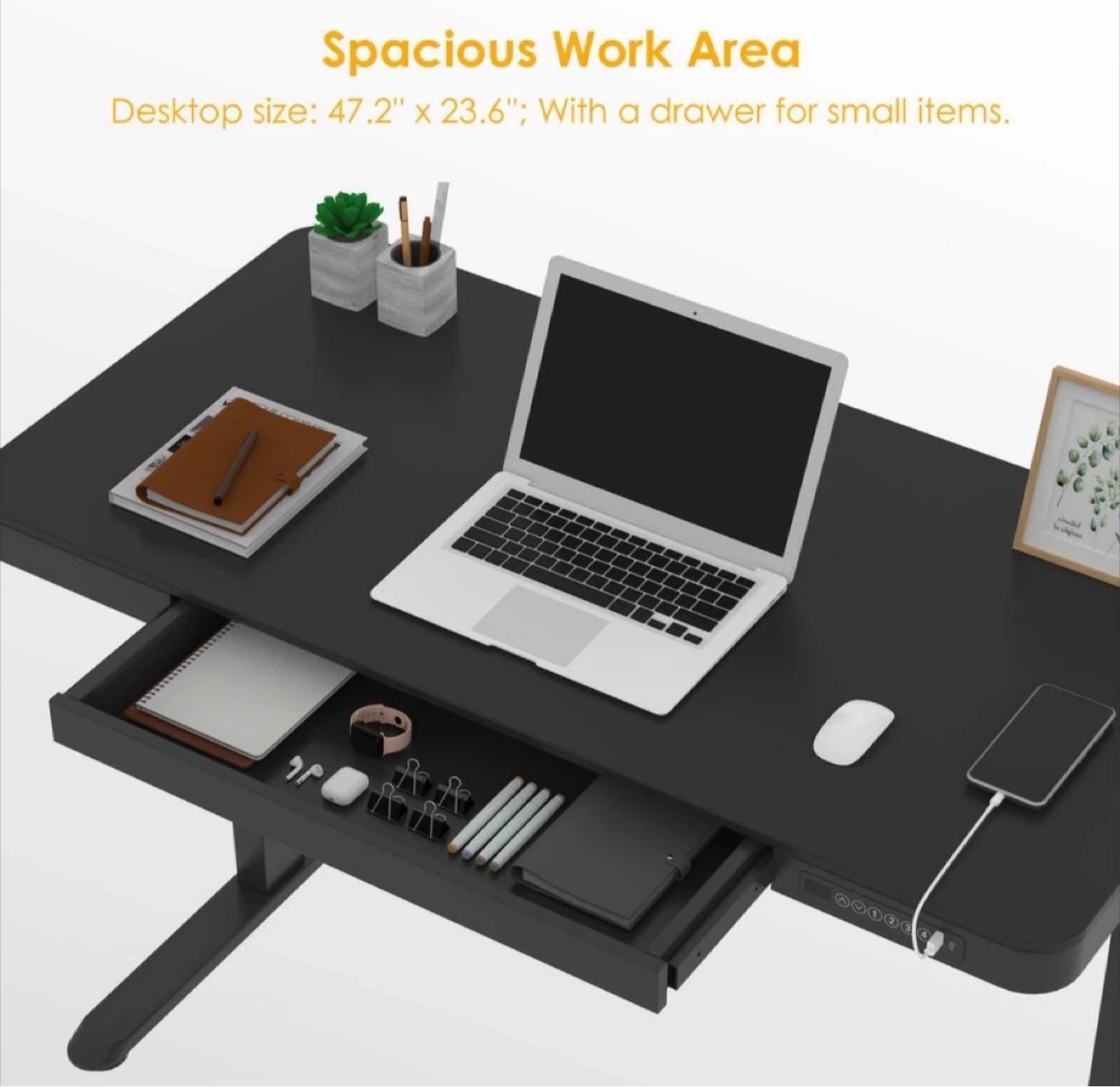 🌱 Flexispot Standing Desk with desk chair 47.2" x 23.6" - photo 4