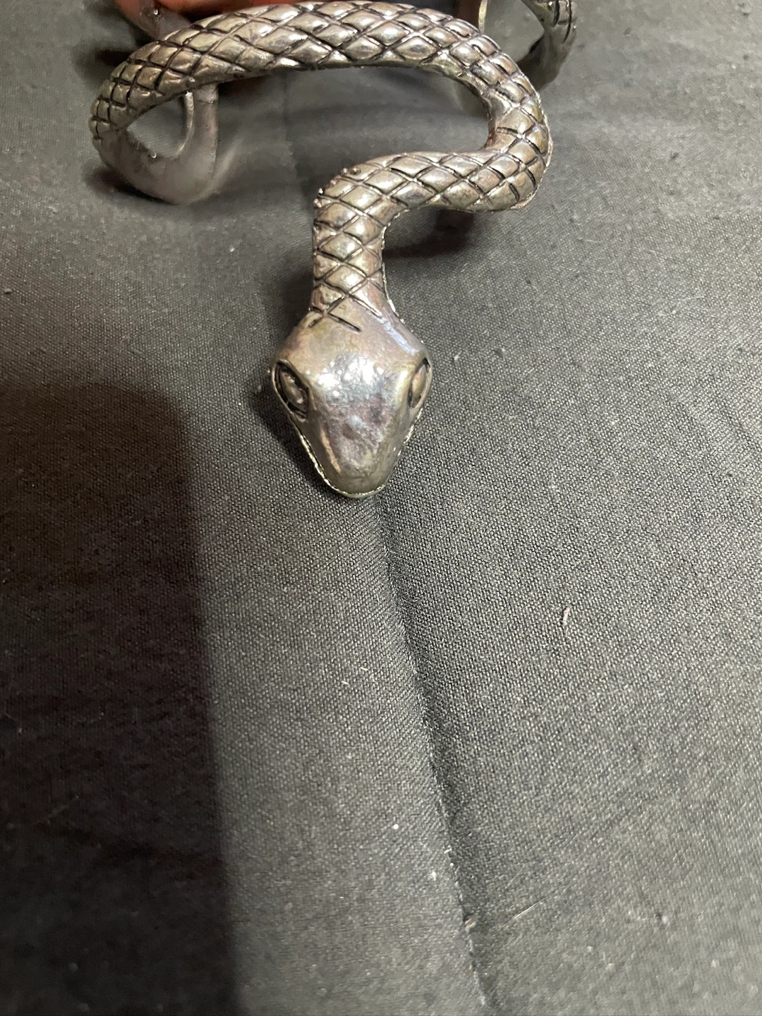 Silver Snake Cuff Bracelet - photo 3