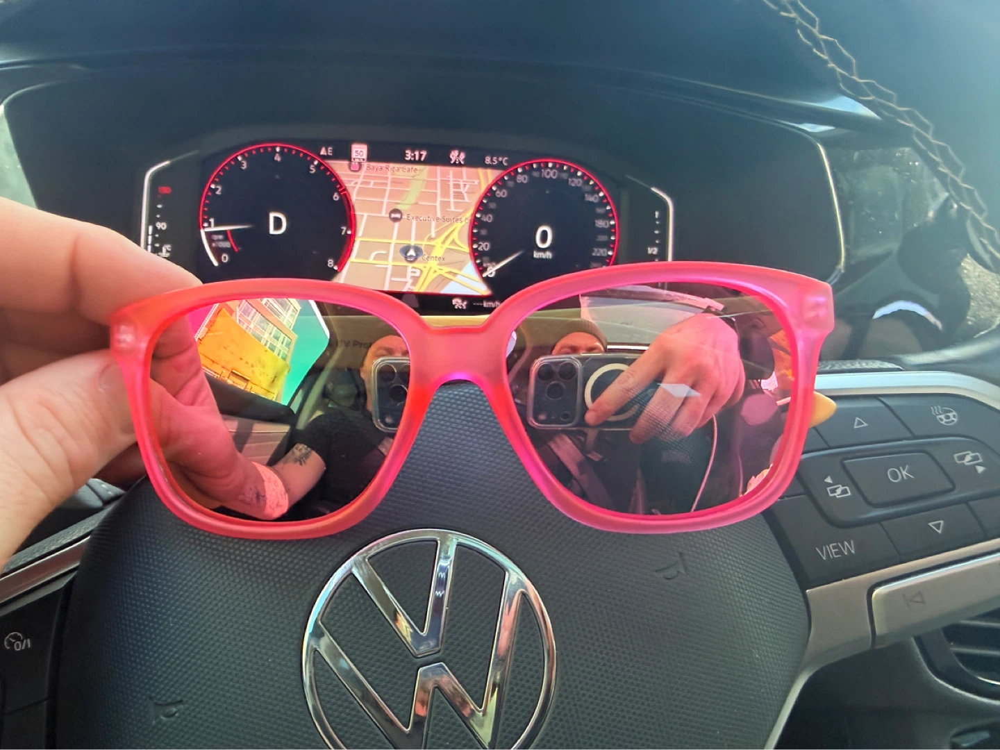SportChek Pink Sunglasses with Bamboo Arms