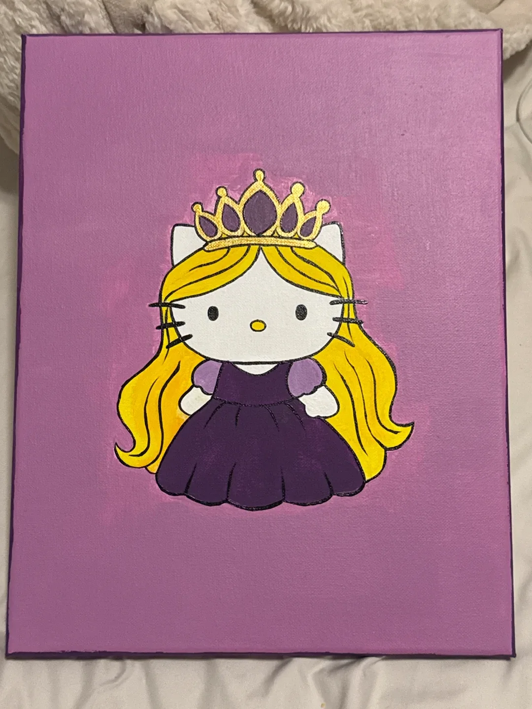 Hello Kitty Princess Canvas Painting