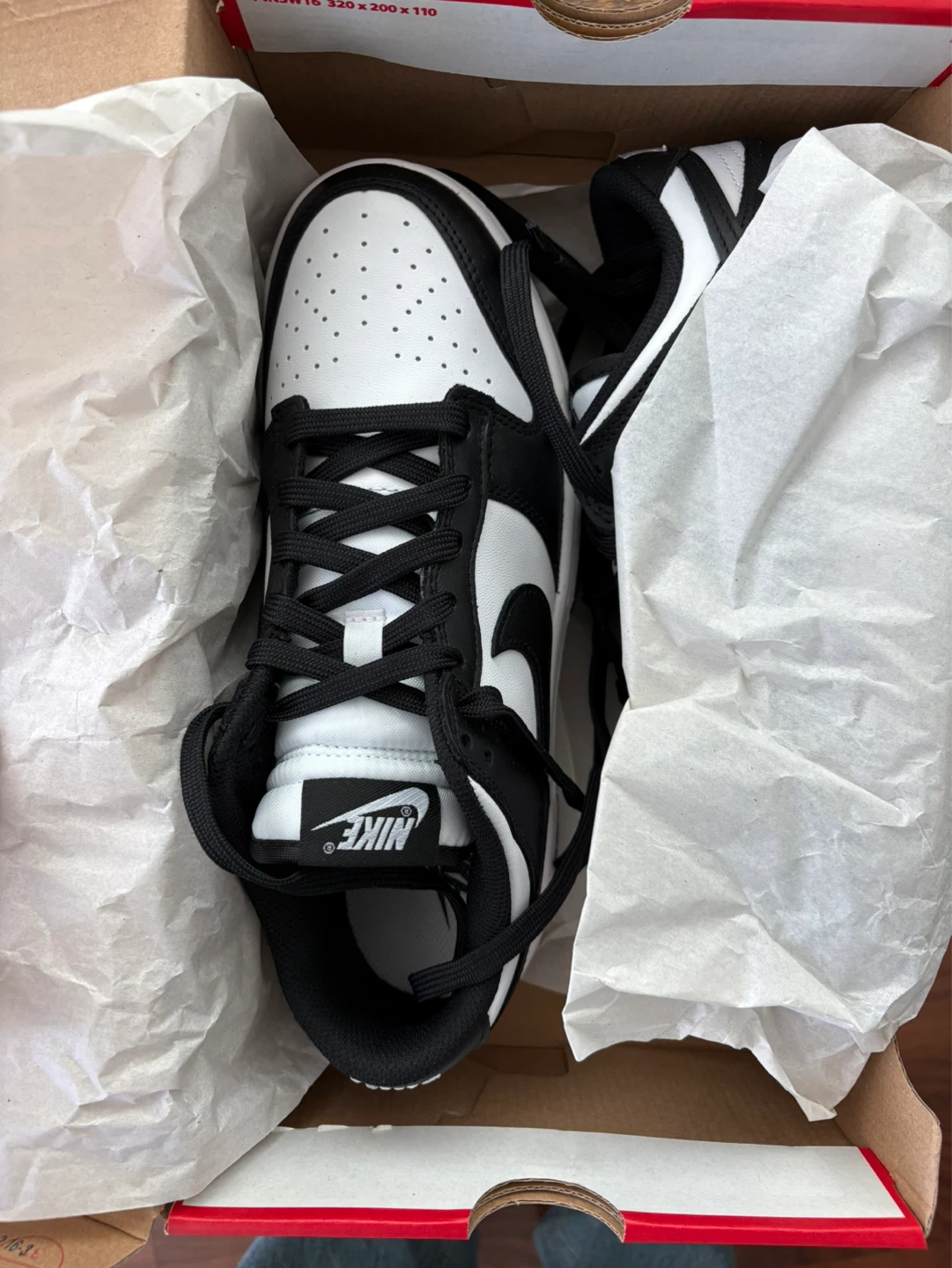 Brand new Nike Dunk Low Women's Sneakers - Black/White Size 9 - photo 2