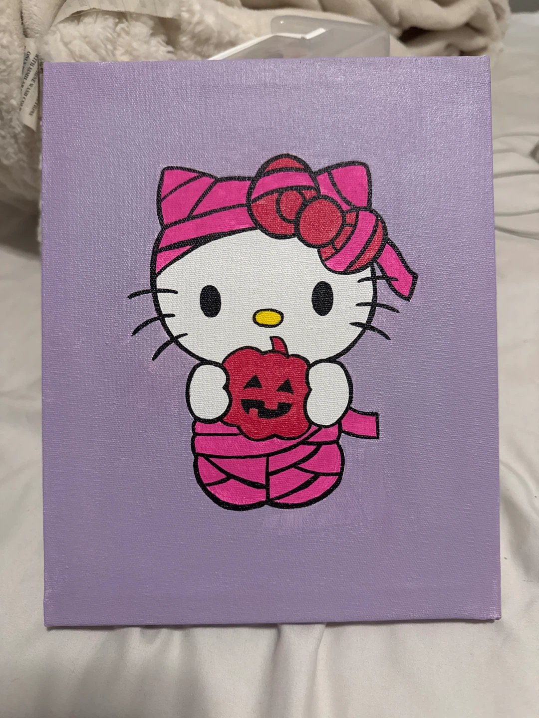 Hello Kitty Mummy Halloween Canvas Painting