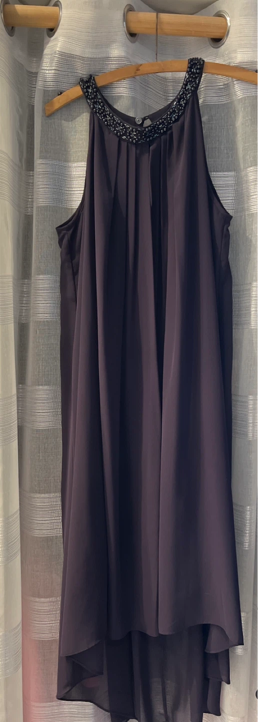 Embellished Neckline Dress